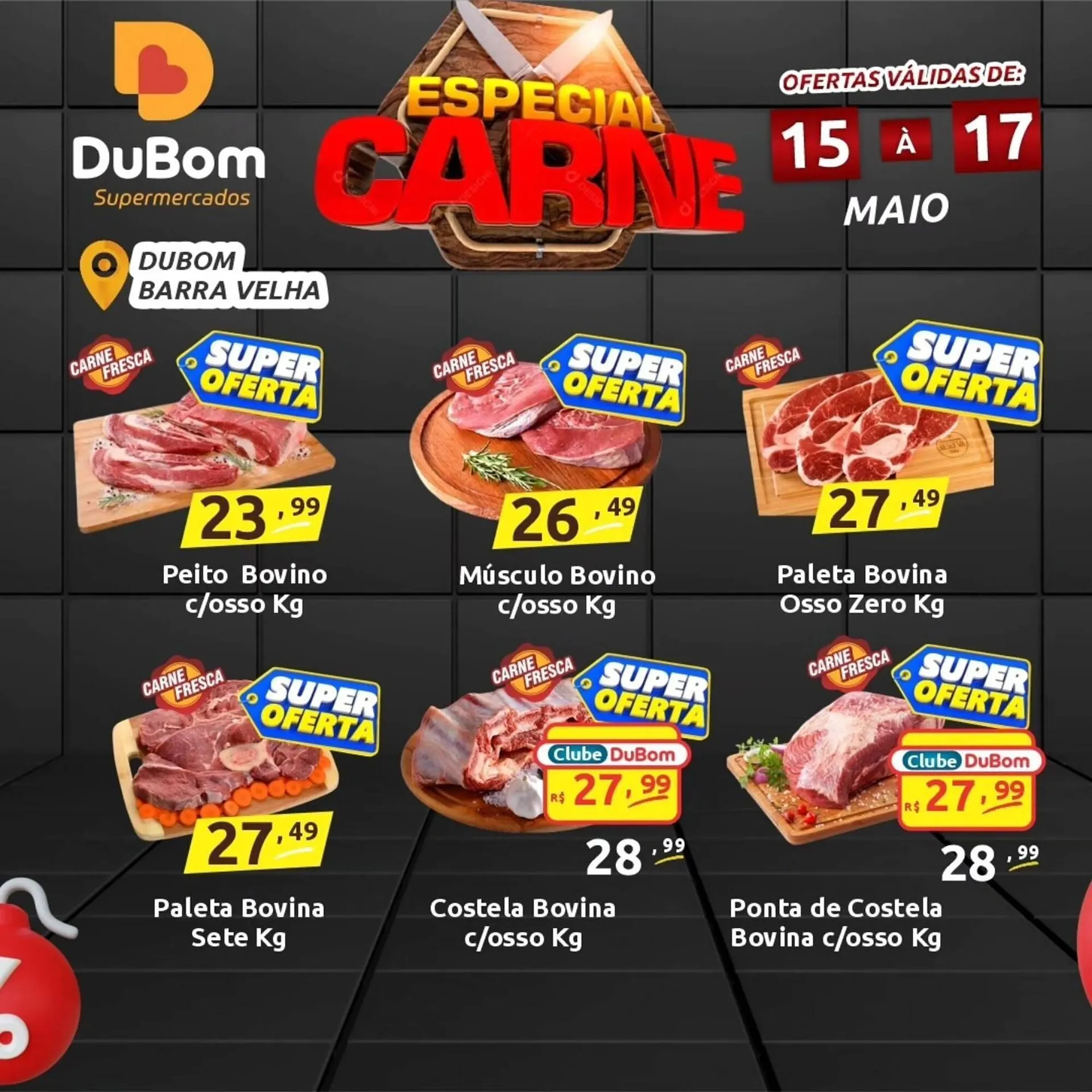 Encarte de Catálogo Dubom Supermercados 15 de maio até 17 de maio 2026 - Pagina 1