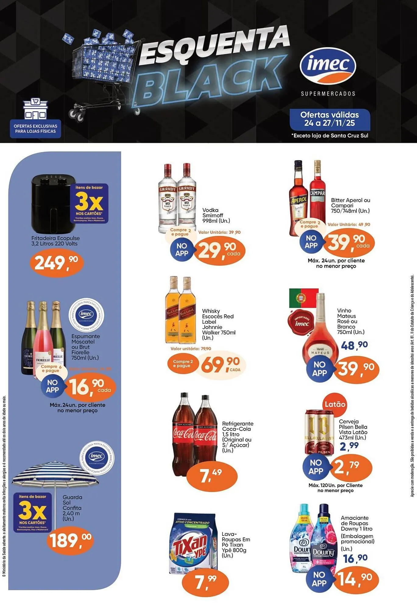 Encarte de Catálogo Imec Supermercados 24 de novembro até 27 de novembro 2025 - Pagina 1