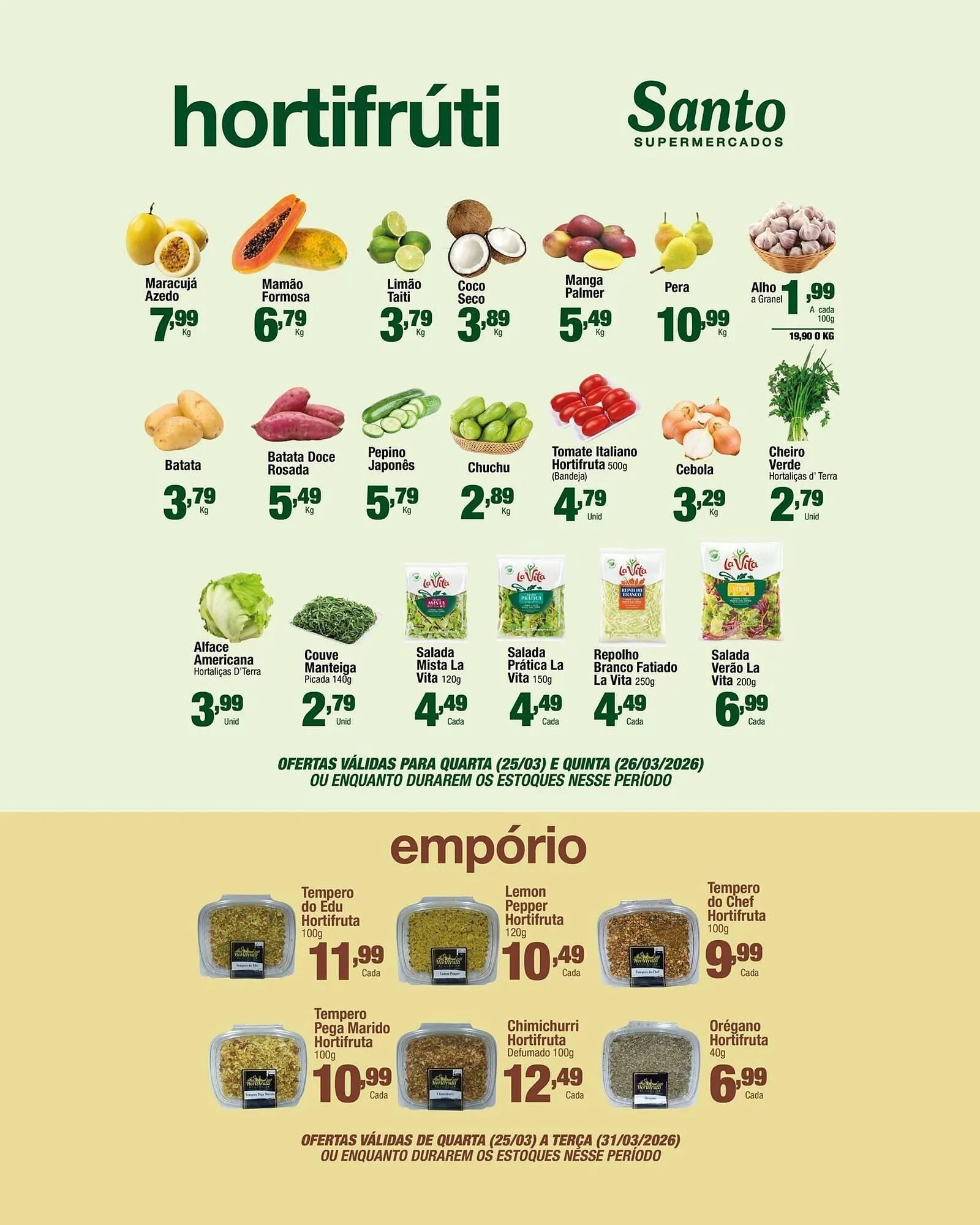 Encarte de Catálogo Santo Supermercados 25 de março até 27 de março 2026 - Pagina 2