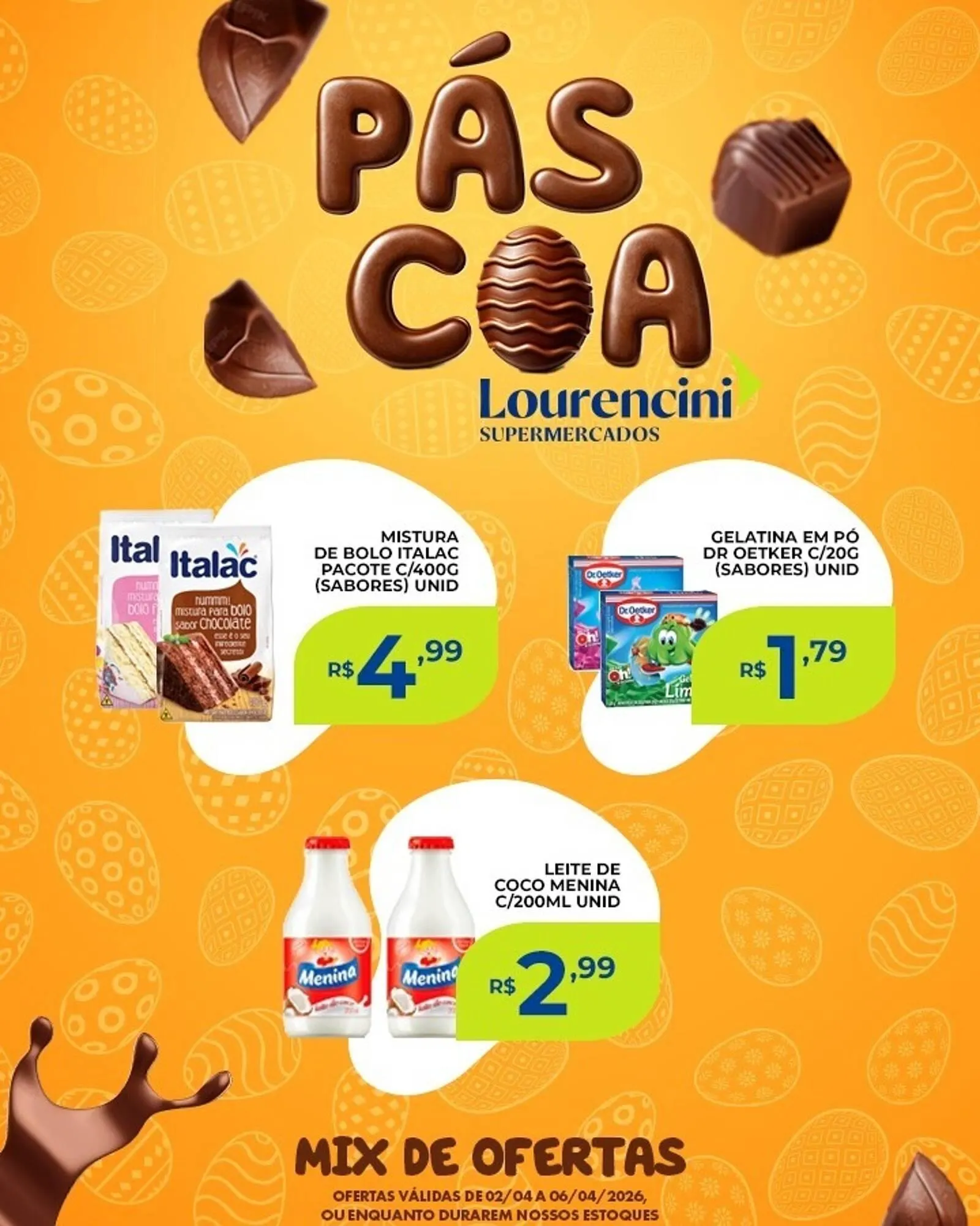Encarte de Catálogo Lourencini Supermercados 4 de abril até 6 de abril 2026 - Pagina 2