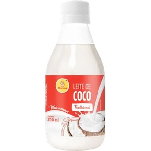 Leite de Coco GBarbosa Vidro 200ml
