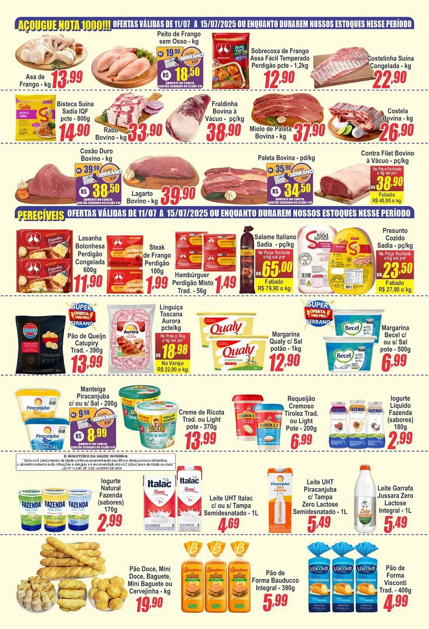 Encarte de Catálogo Serrano Supermercado 9 de julho até 15 de julho 2025 - Pagina 3