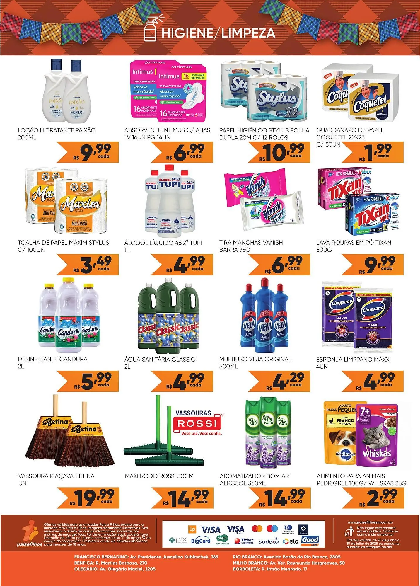 Encarte de Catálogo Pais e Filhos Supermercados 2 de julho até 10 de julho 2025 - Pagina 12