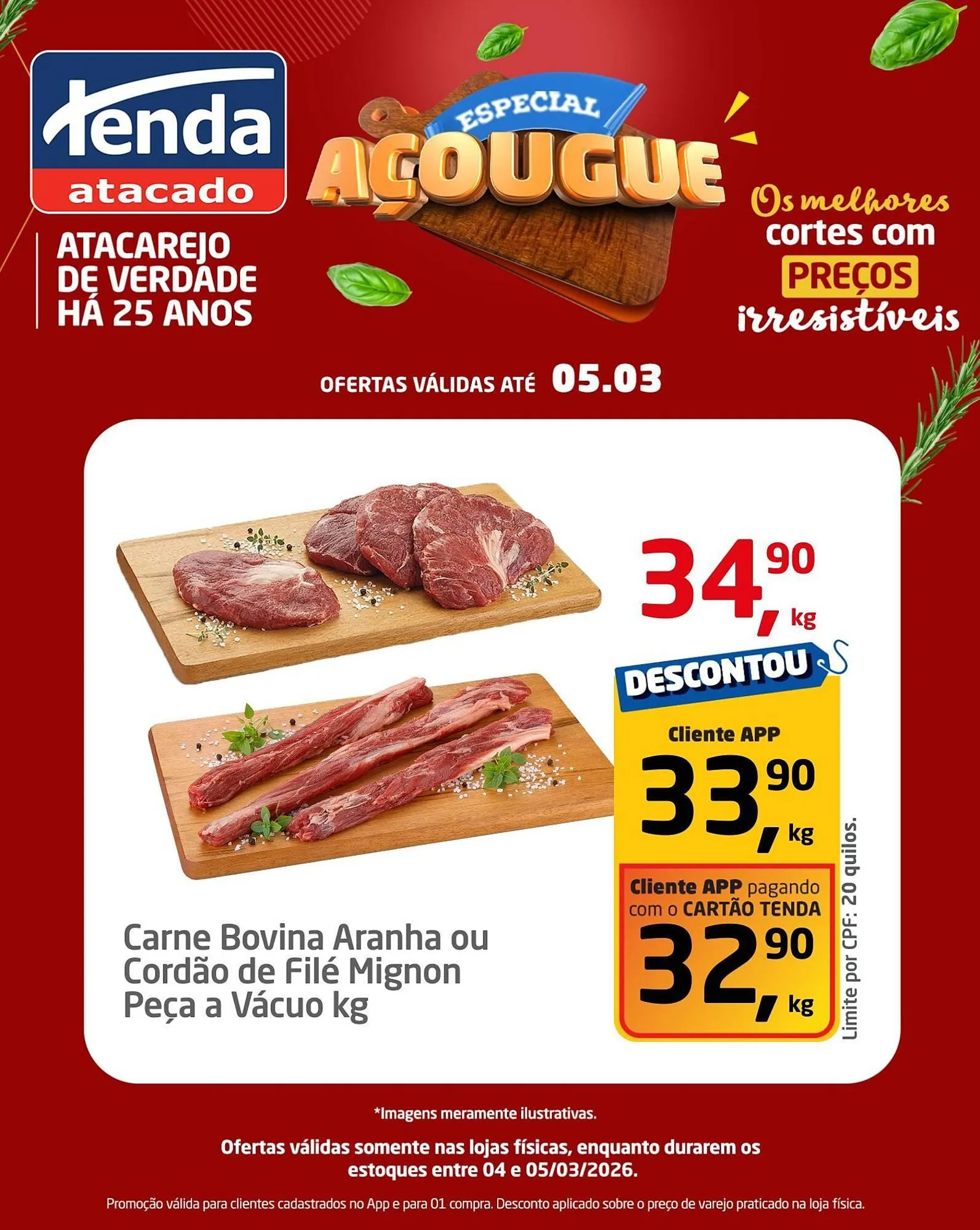 Encarte de Folheto Tenda Atacado 4 de março até 5 de março 2026 - Pagina 1