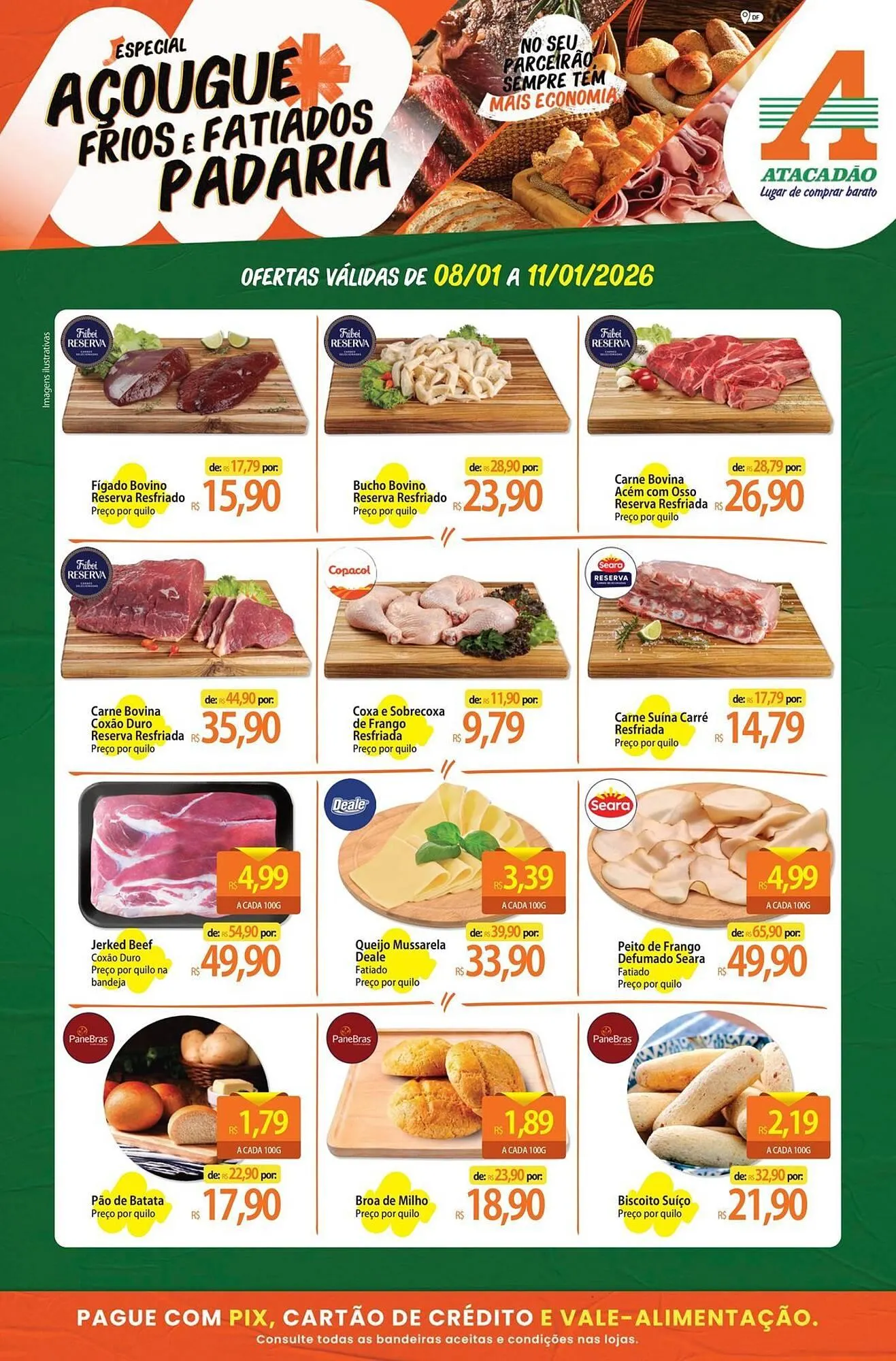 Encarte de Folheto Atacadão 8 de janeiro até 11 de janeiro 2026 - Pagina 1