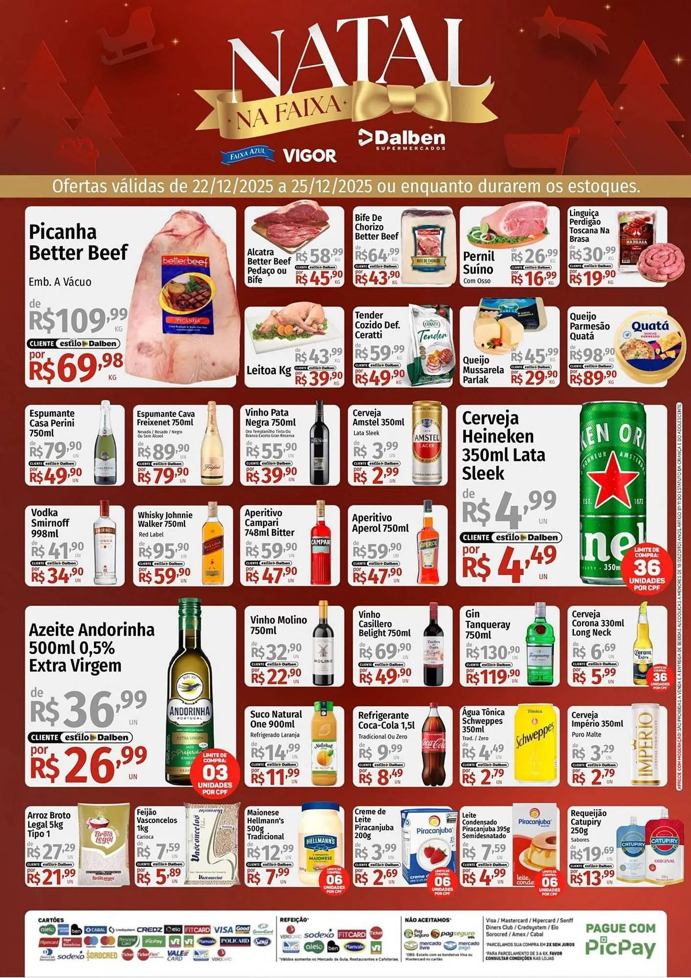 Encarte de Catálogo Supermercado Dalben 22 de dezembro até 25 de dezembro 2025 - Pagina 1