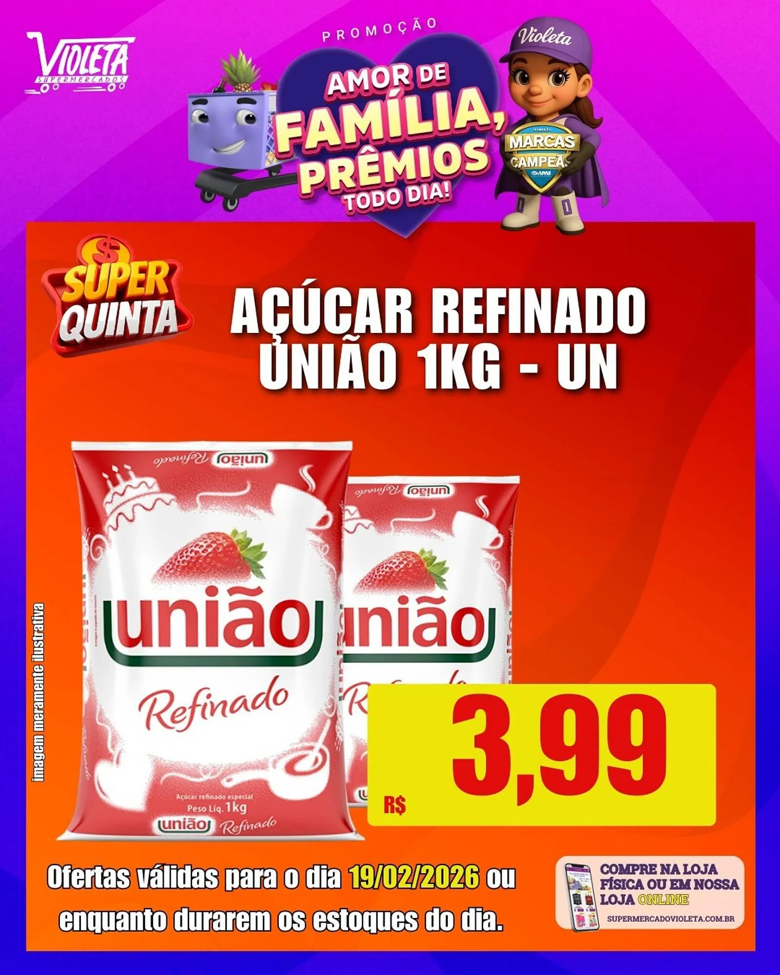 Encarte de Catálogo Violeta Supermercados 18 de fevereiro até 19 de fevereiro 2026 - Pagina 5
