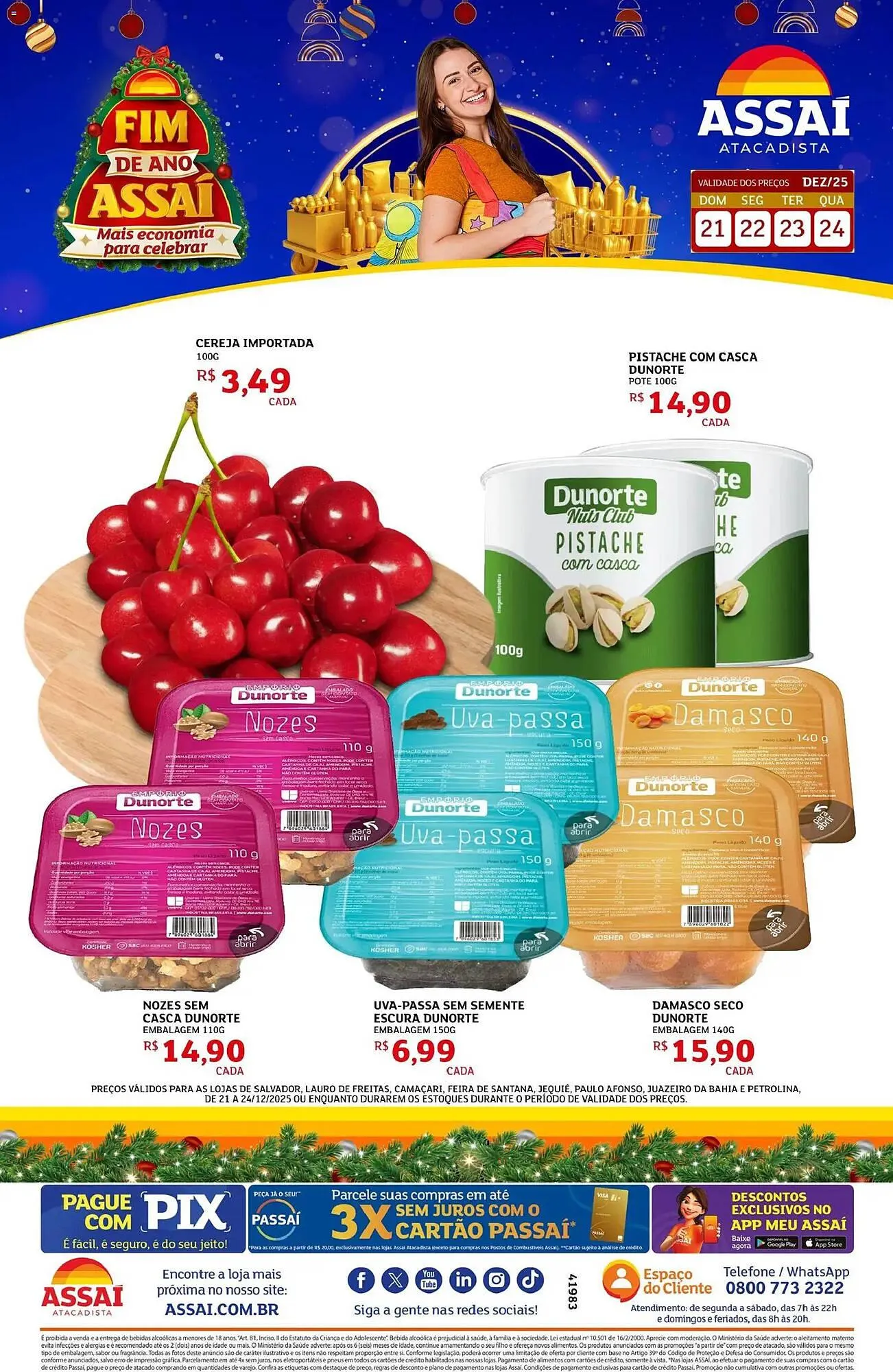 Encarte de Encarte Assaí Atacadista 21 de dezembro até 24 de dezembro 2025 - Pagina 1