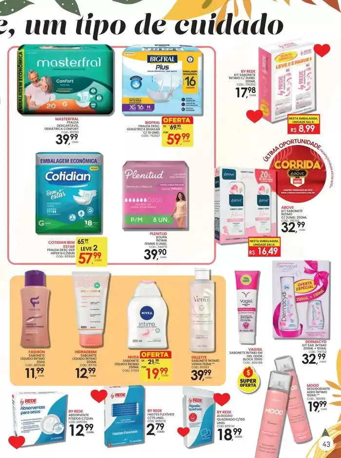 Encarte de Ofertas e promoções atuais 1 de março até 31 de março 2025 - Pagina 43