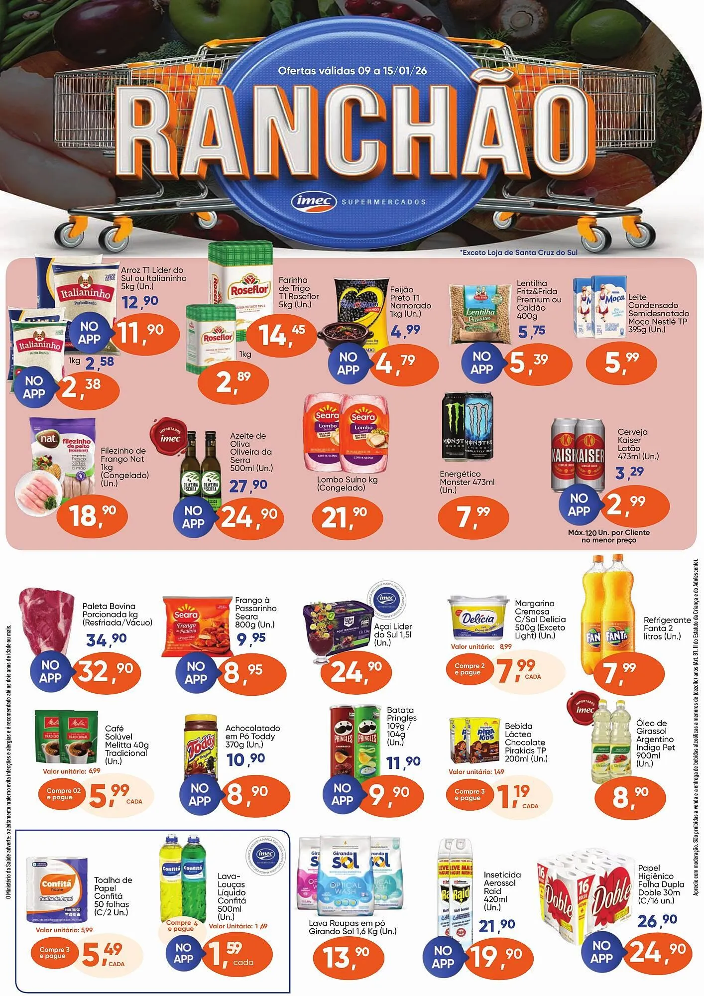 Encarte de Catálogo Imec Supermercados 9 de janeiro até 15 de janeiro 2026 - Pagina 1