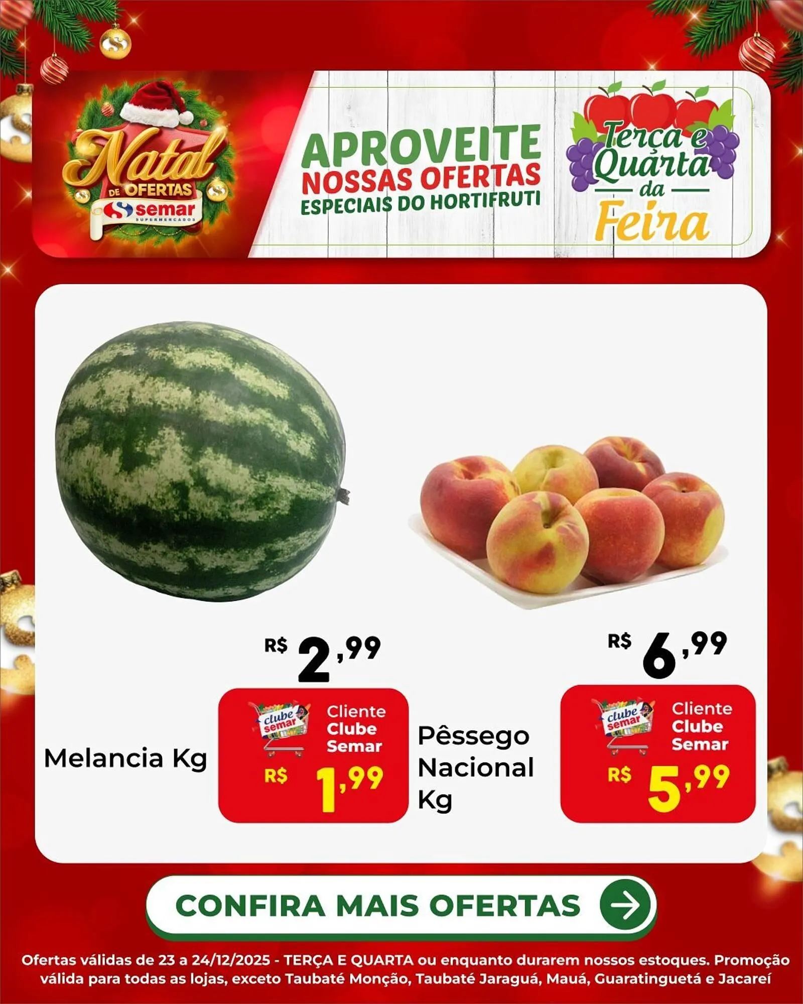 Encarte de Folheto Semar Supermercado 23 de dezembro até 24 de dezembro 2025 - Pagina 1