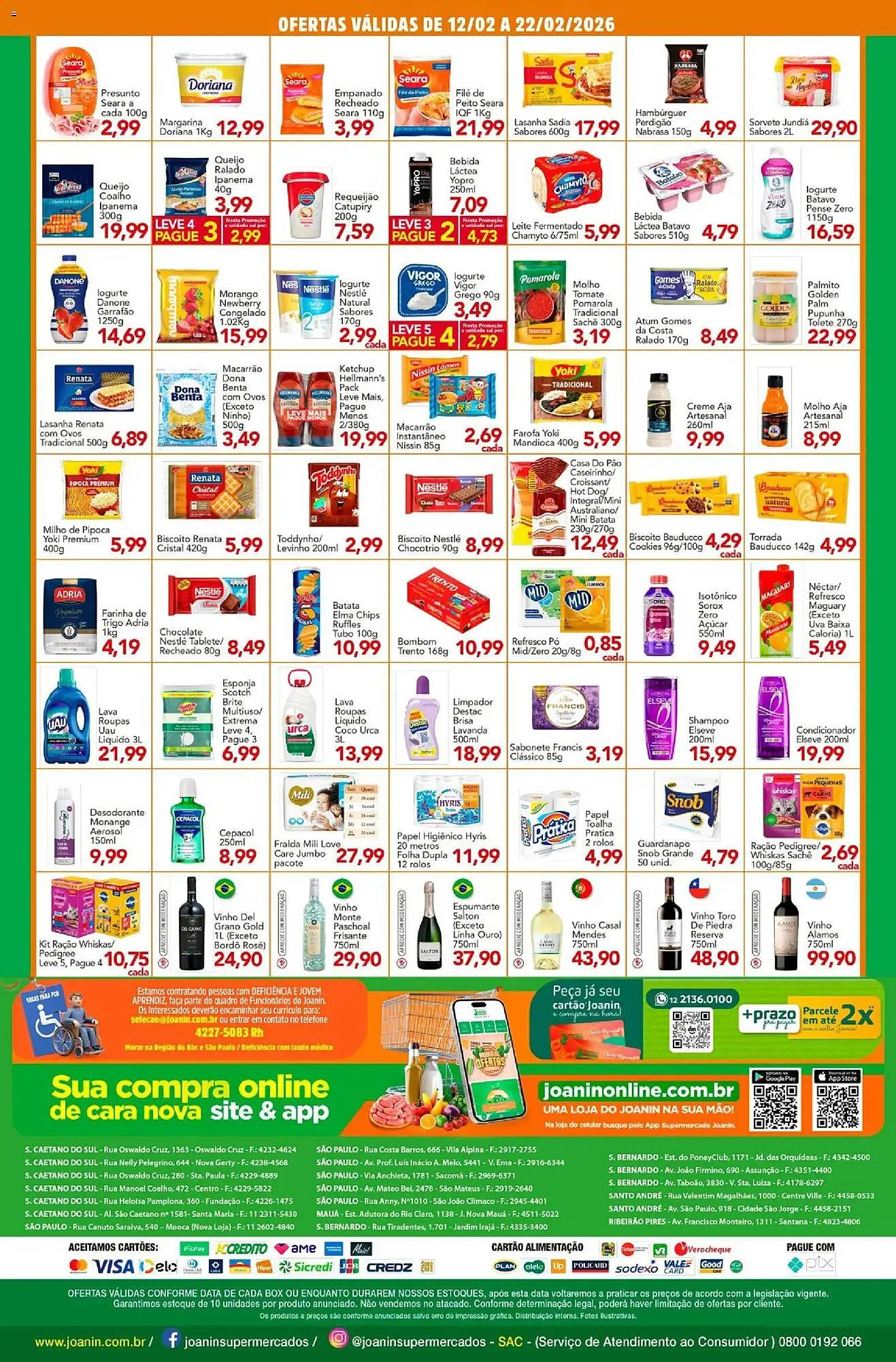 Encarte de Catálogo Supermercados Joanin 12 de fevereiro até 22 de fevereiro 2026 - Pagina 2