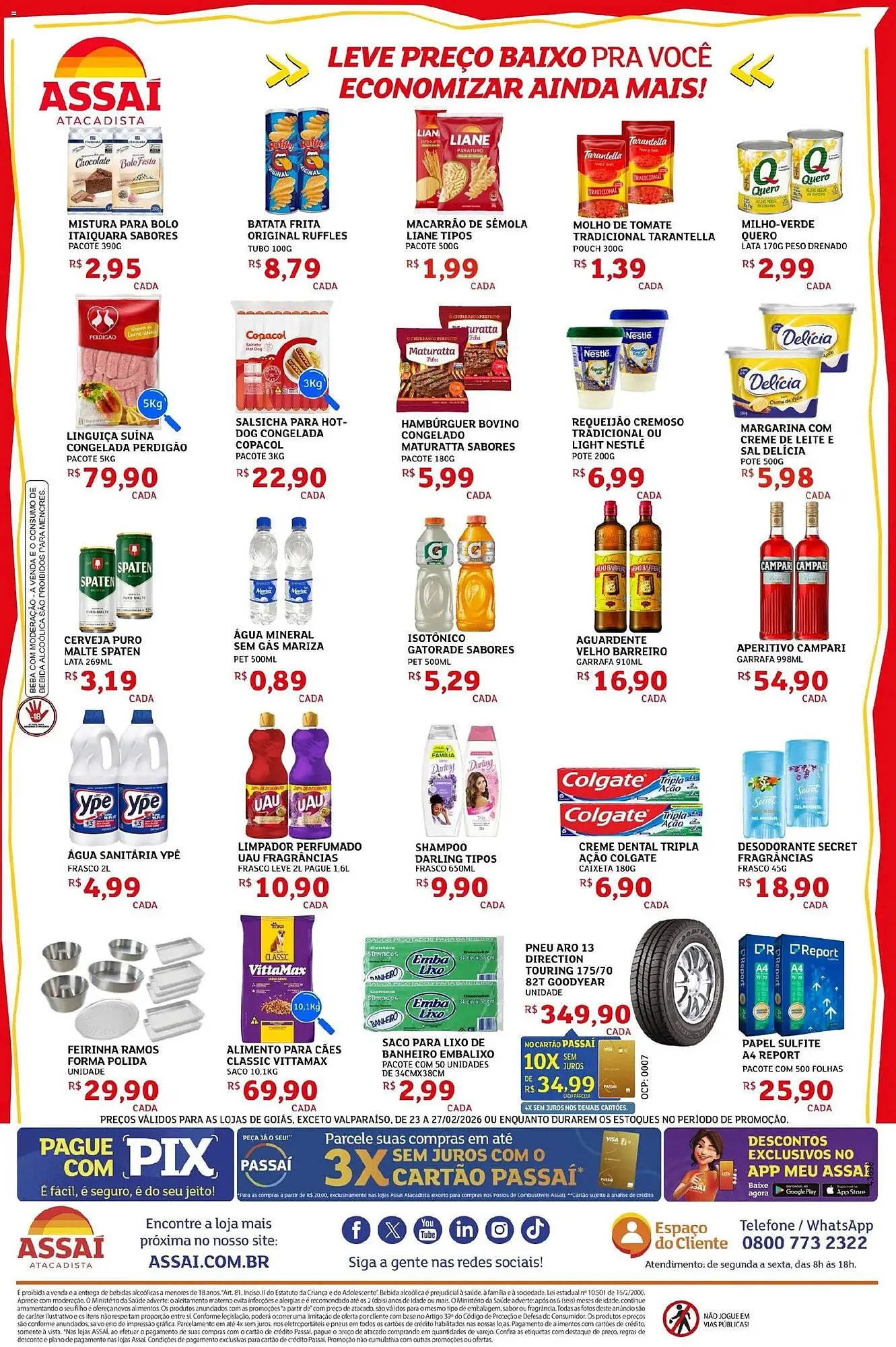 Encarte de Encarte Assaí Atacadista 23 de fevereiro até 27 de fevereiro 2026 - Pagina 2