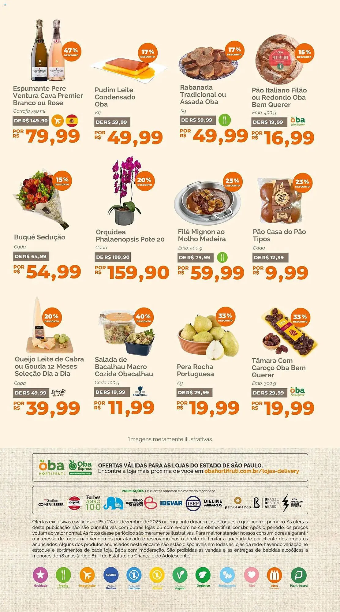 Encarte de Folheto Oba Hortifruti 19 de dezembro até 24 de dezembro 2025 - Pagina 7