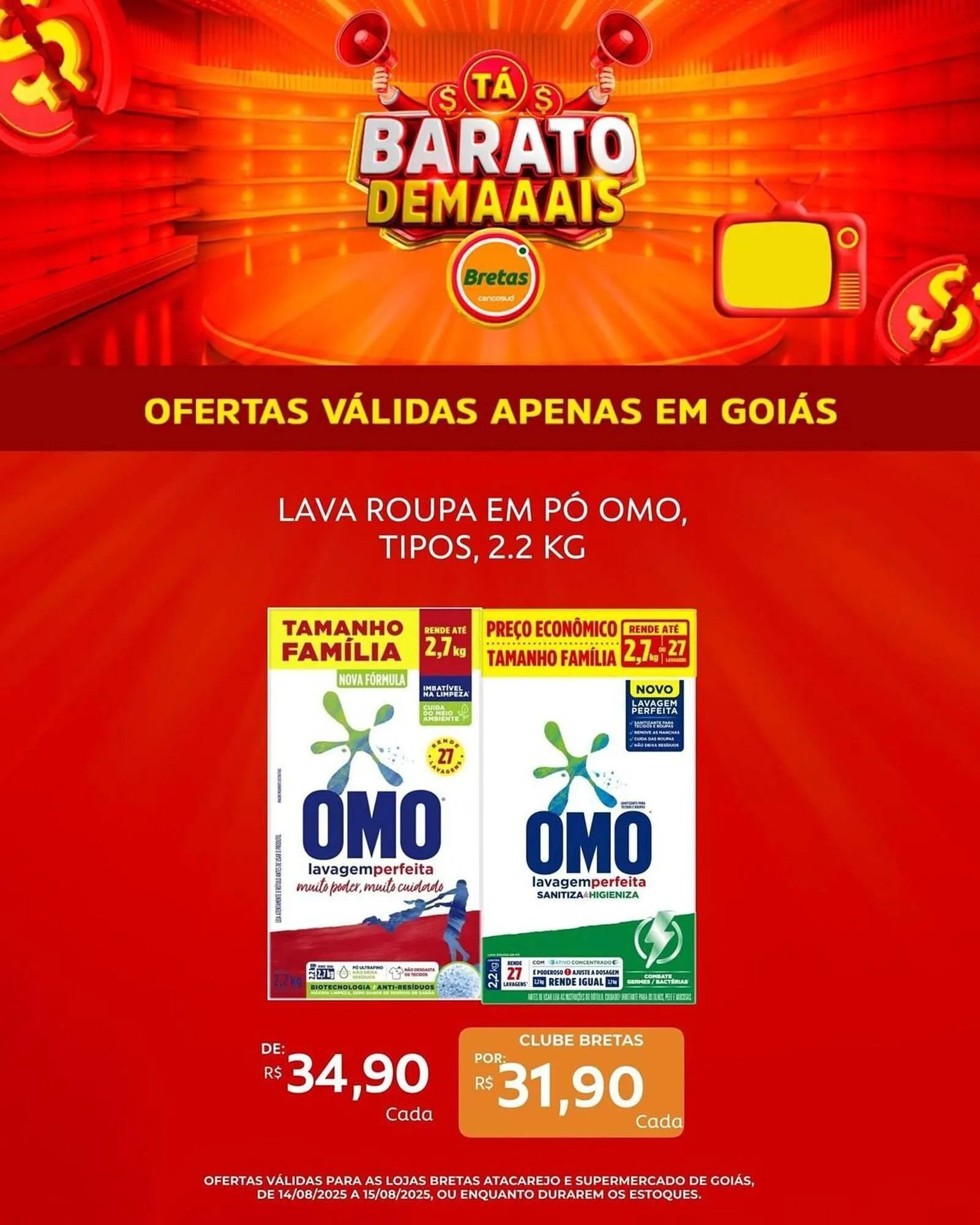 Encarte de Catálogo Supermercados Bretas 14 de agosto até 21 de agosto 2025 - Pagina 8