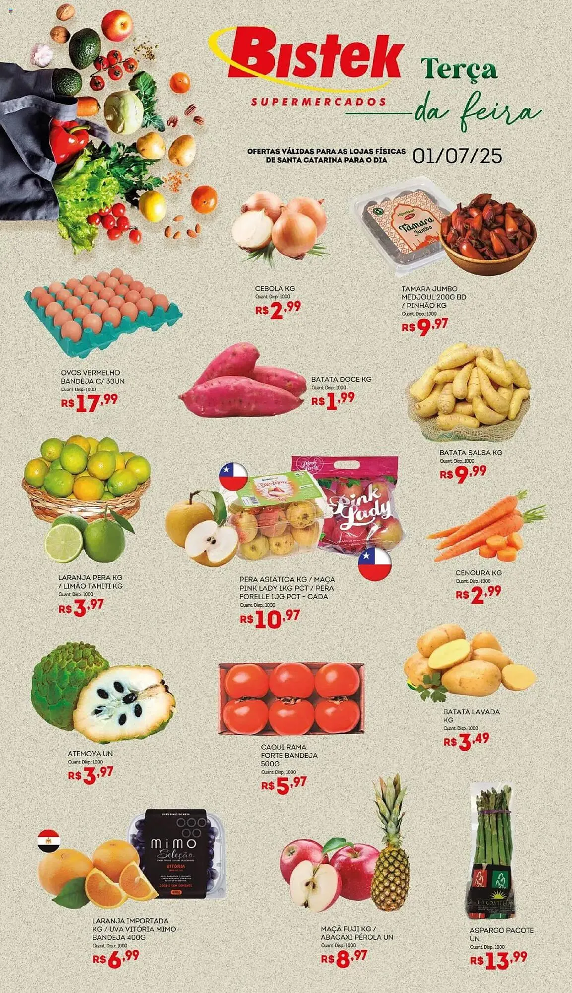 Encarte de Catálogo Bistek Supermercados 1 de julho até 2 de julho 2025 - Pagina 1