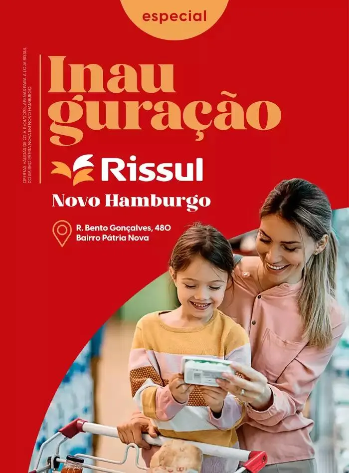 Encarte de Inauguração Rissul Novo Hamburgo 2 de janeiro até 11 de janeiro 2025 - Pagina 1