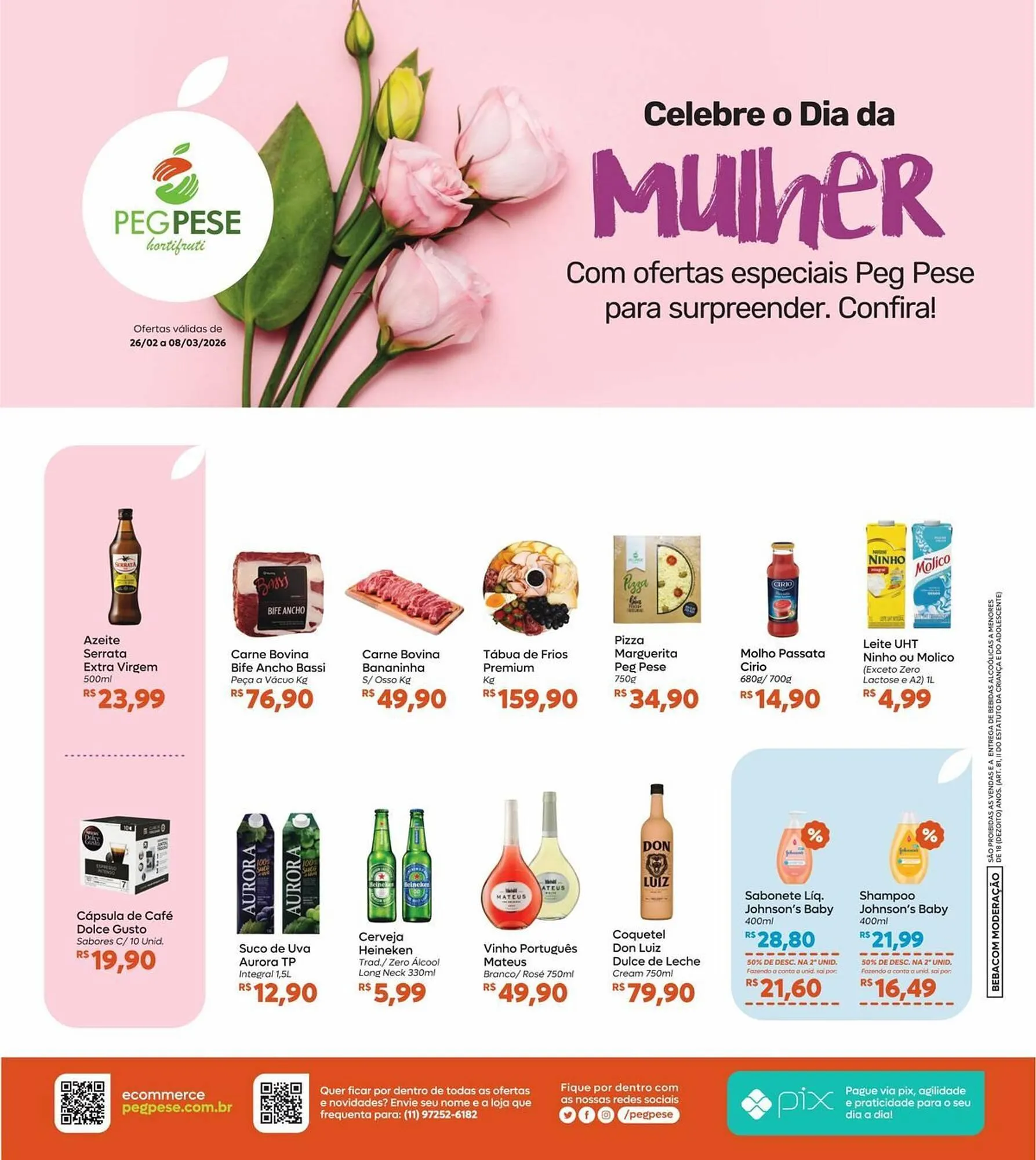 Encarte de Folheto Peg Pese 26 de fevereiro até 8 de março 2026 - Pagina 1