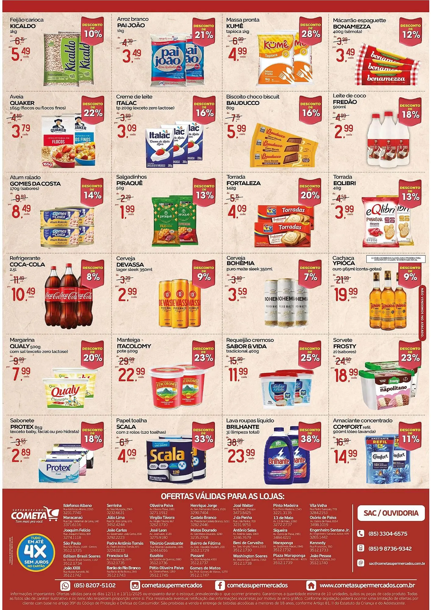 Encarte de Encarte Cometa Supermercados 12 de novembro até 13 de novembro 2025 - Pagina 2
