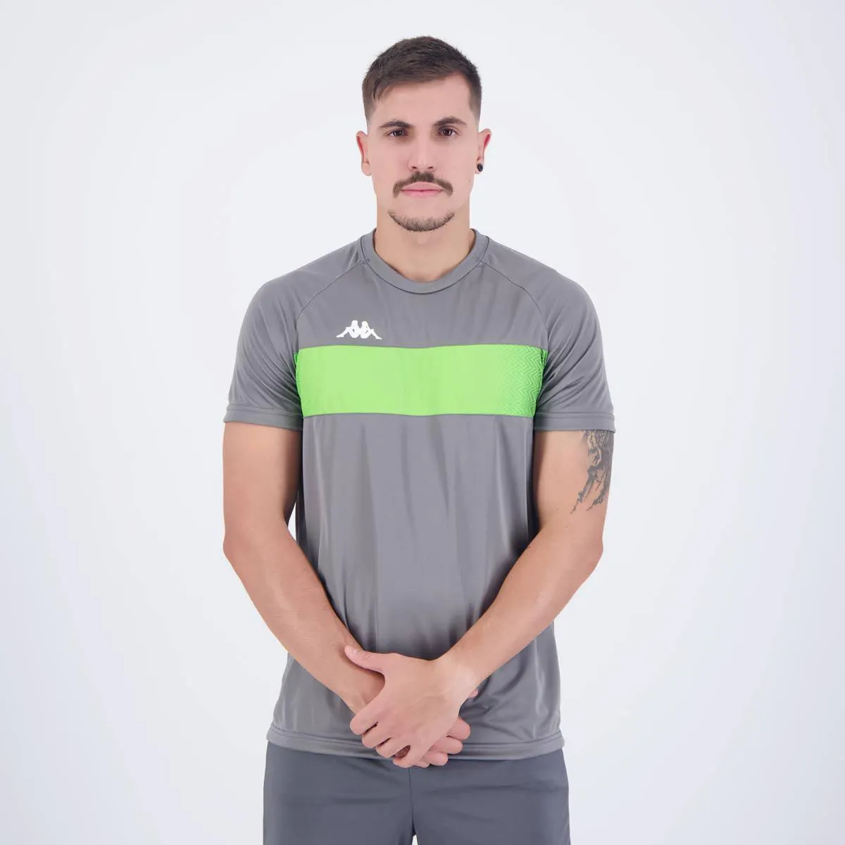Camisa Kappa Future Cinza