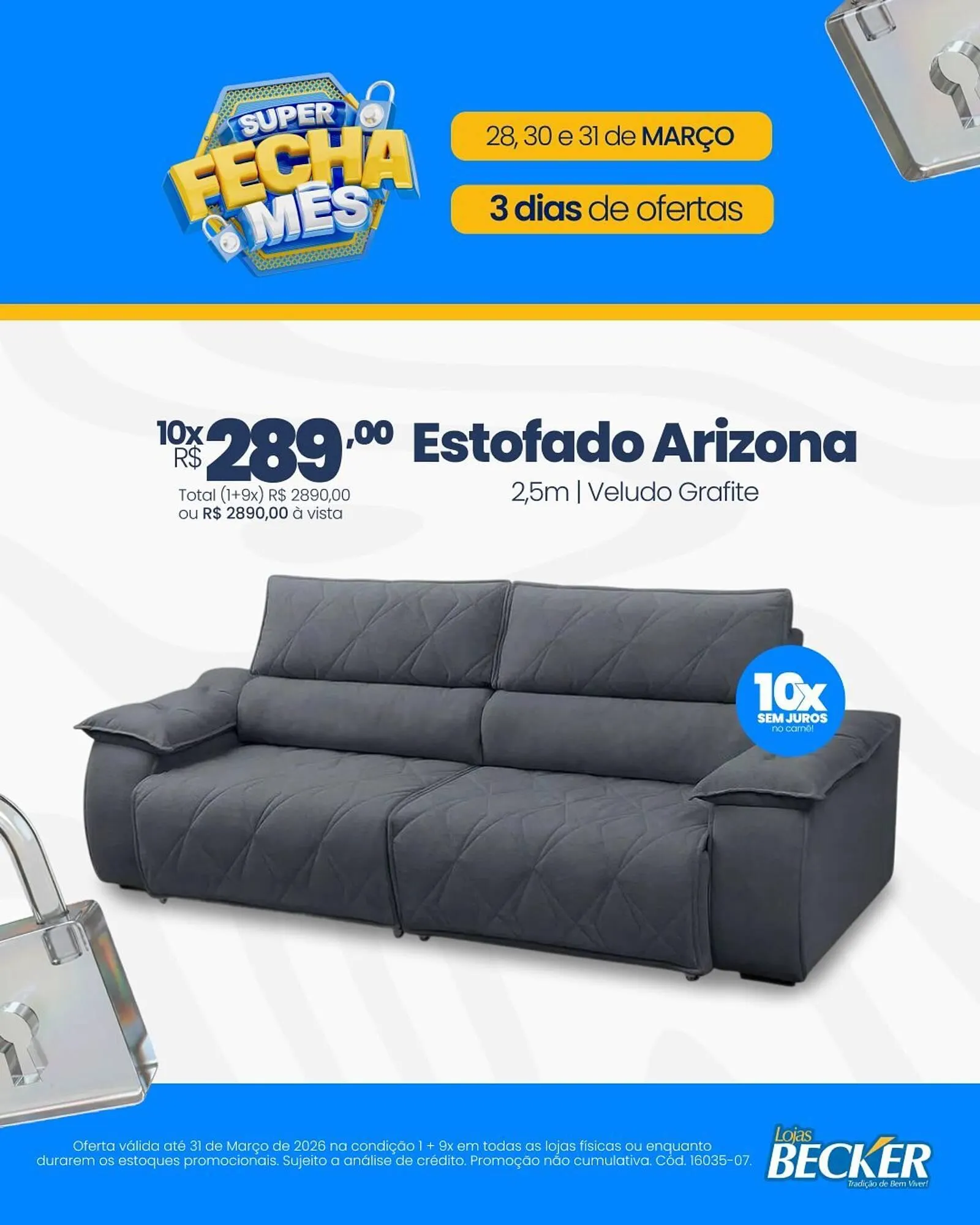 Encarte de Folheto Lojas Becker 28 de março até 31 de março 2026 - Pagina 1