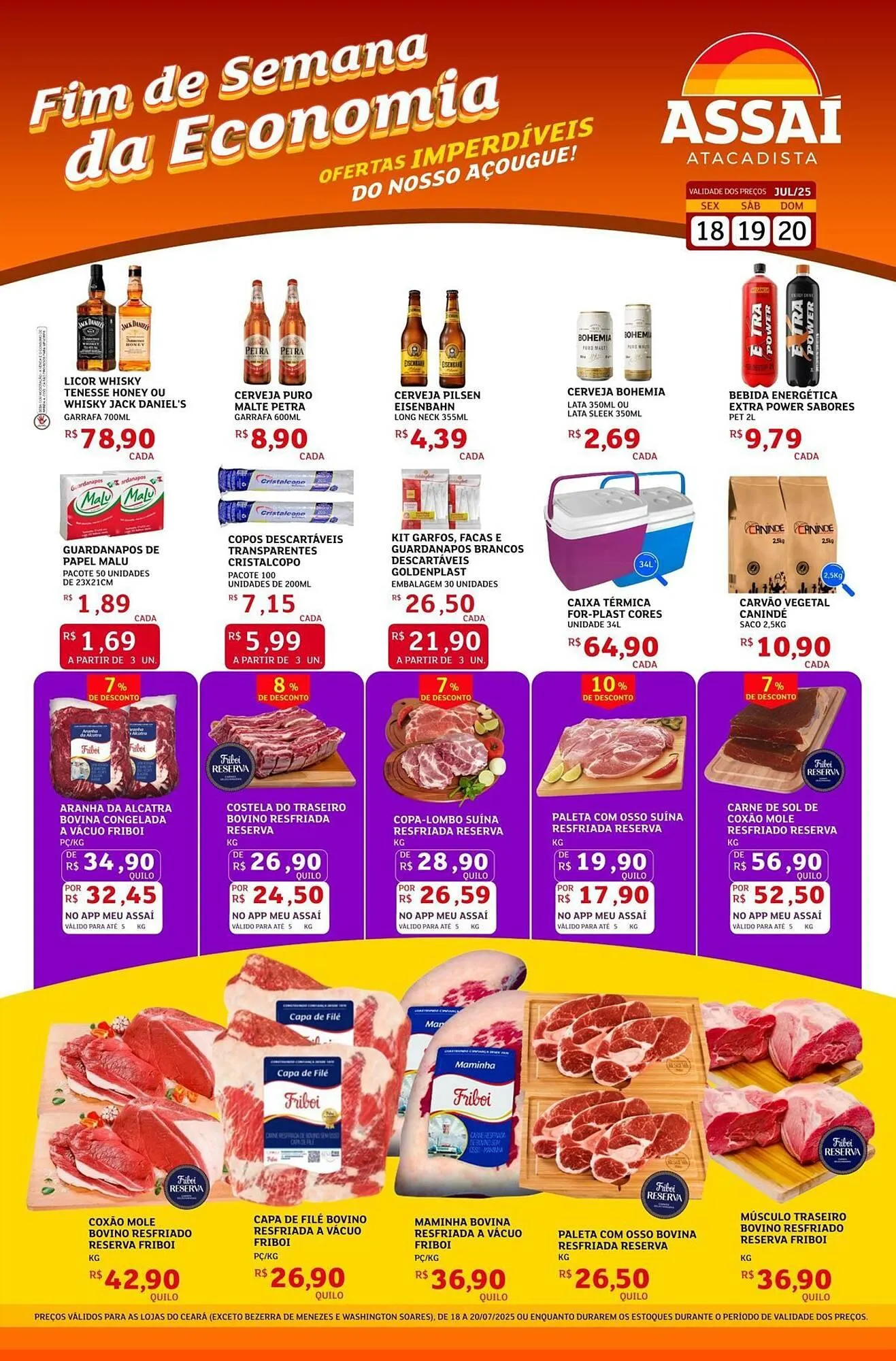 Encarte de Catálogo Assaí Atacadista 18 de julho até 20 de julho 2025 - Pagina 1