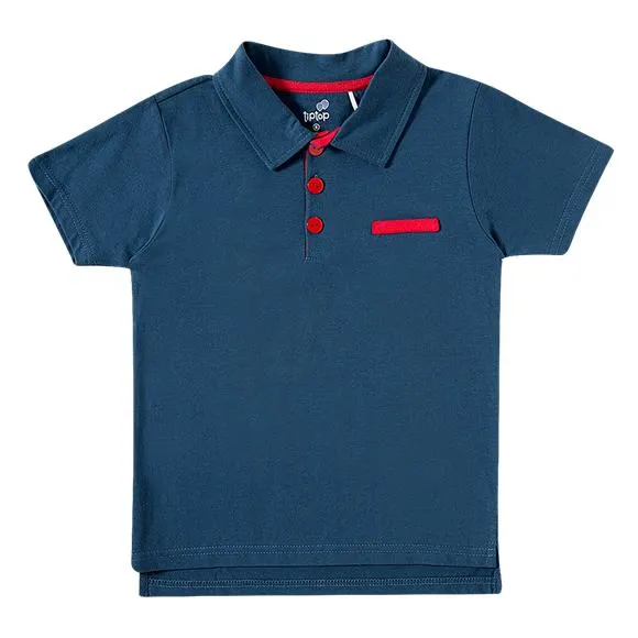 camiseta polo manga curta meia malha porco espinho toddler