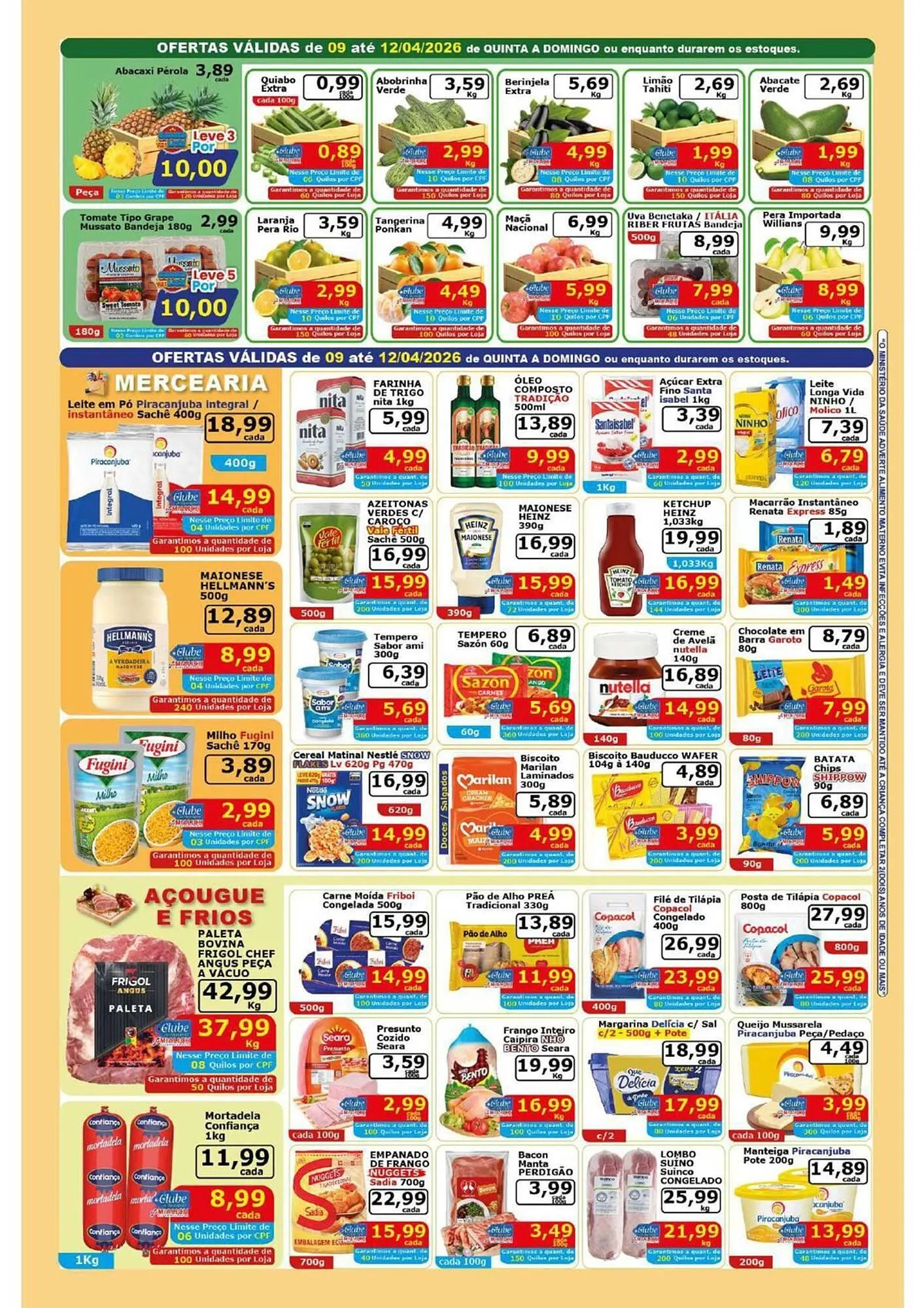Encarte de Catálogo Mialich Supermercados 9 de abril até 12 de abril 2026 - Pagina 2