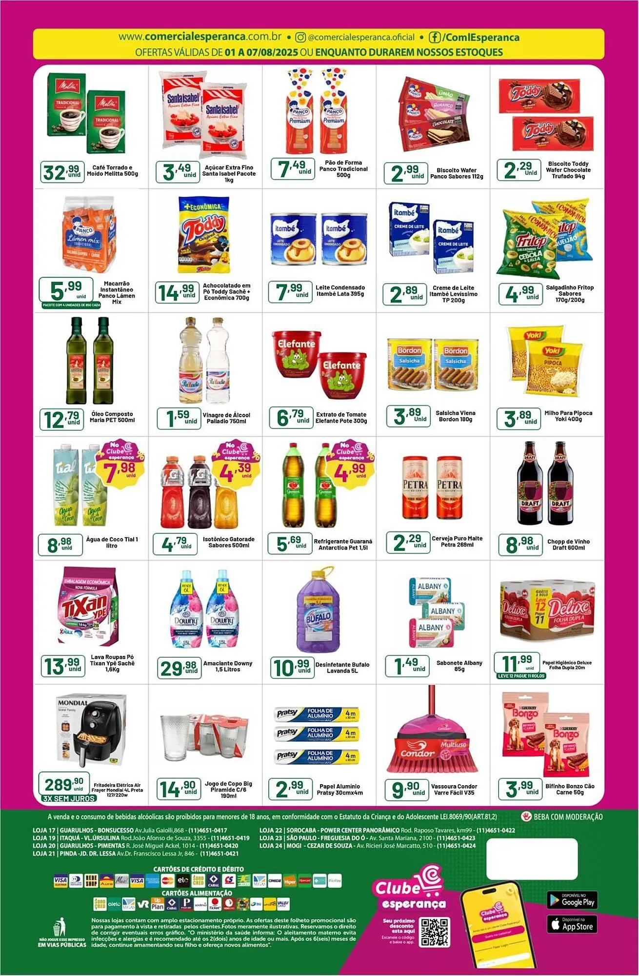 Encarte de Catálogo Comercial Esperança 1 de agosto até 7 de agosto 2025 - Pagina 2