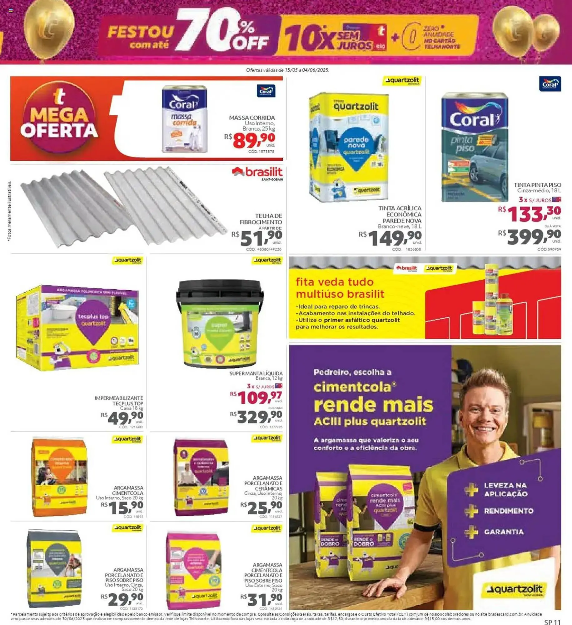 Encarte de Catálogo Telhanorte 15 de maio até 5 de junho 2025 - Pagina 11