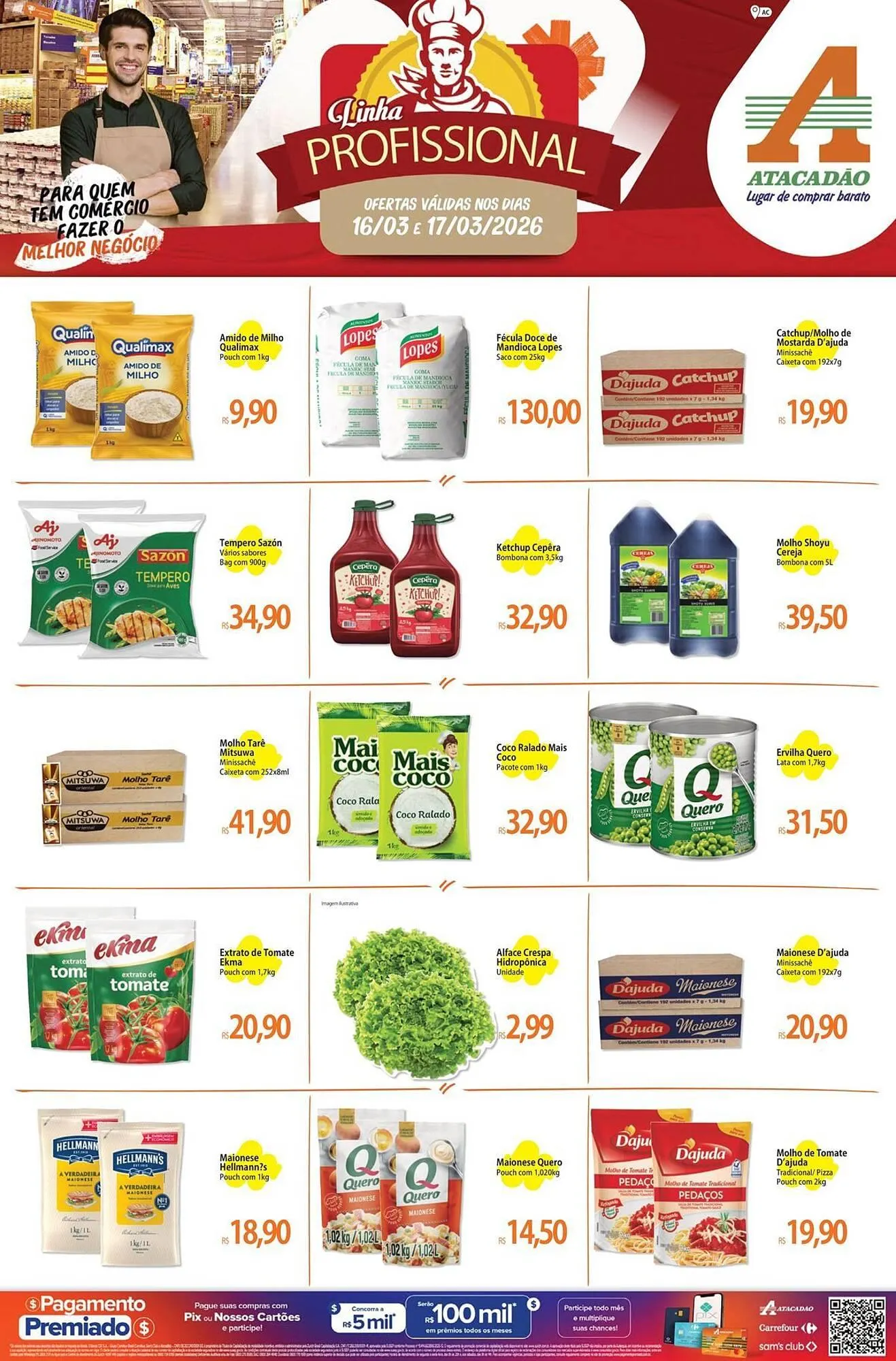 Encarte de Folheto Atacadão 16 de março até 17 de março 2026 - Pagina 1
