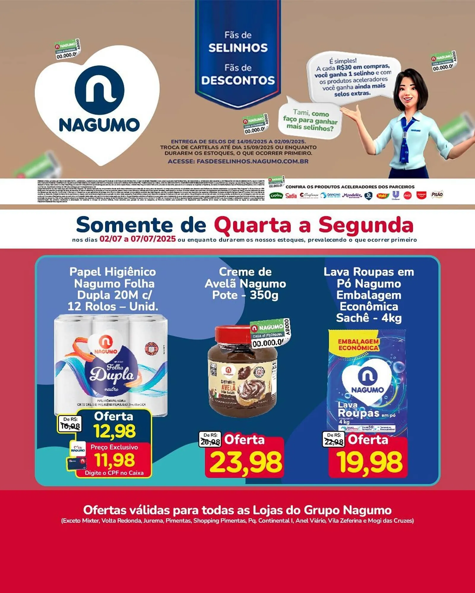 Encarte de Catálogo Nagumo 3 de julho até 7 de julho 2025 - Pagina 1