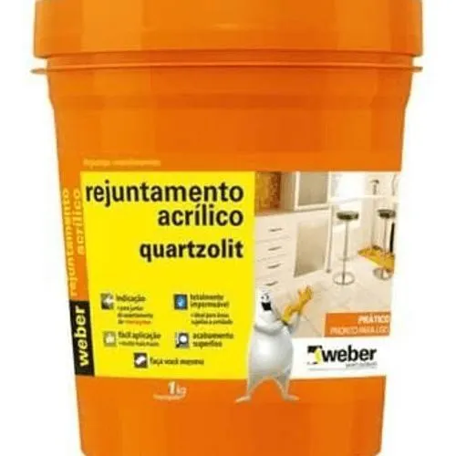 Rejunte Acrílico Quartzolit 1kg Branco