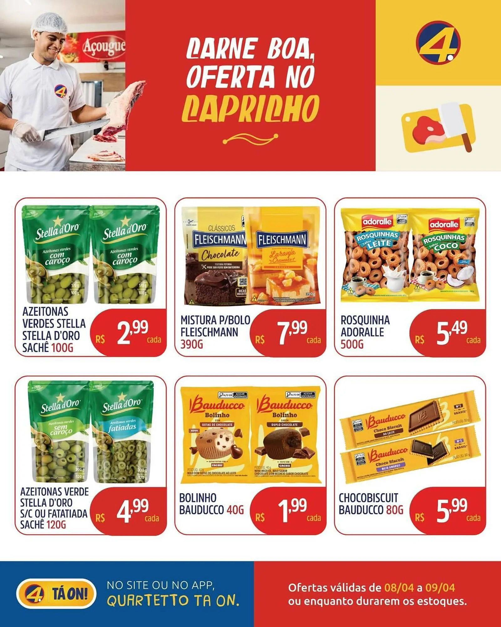 Encarte de Catálogo Quartetto Supermercados 8 de abril até 9 de abril 2026 - Pagina 5