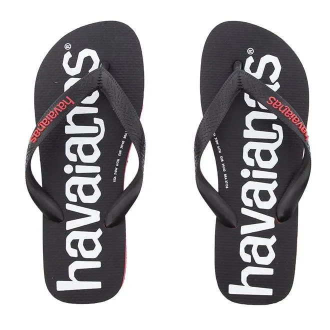 Chinelo Havaianas Top Logomania Preto