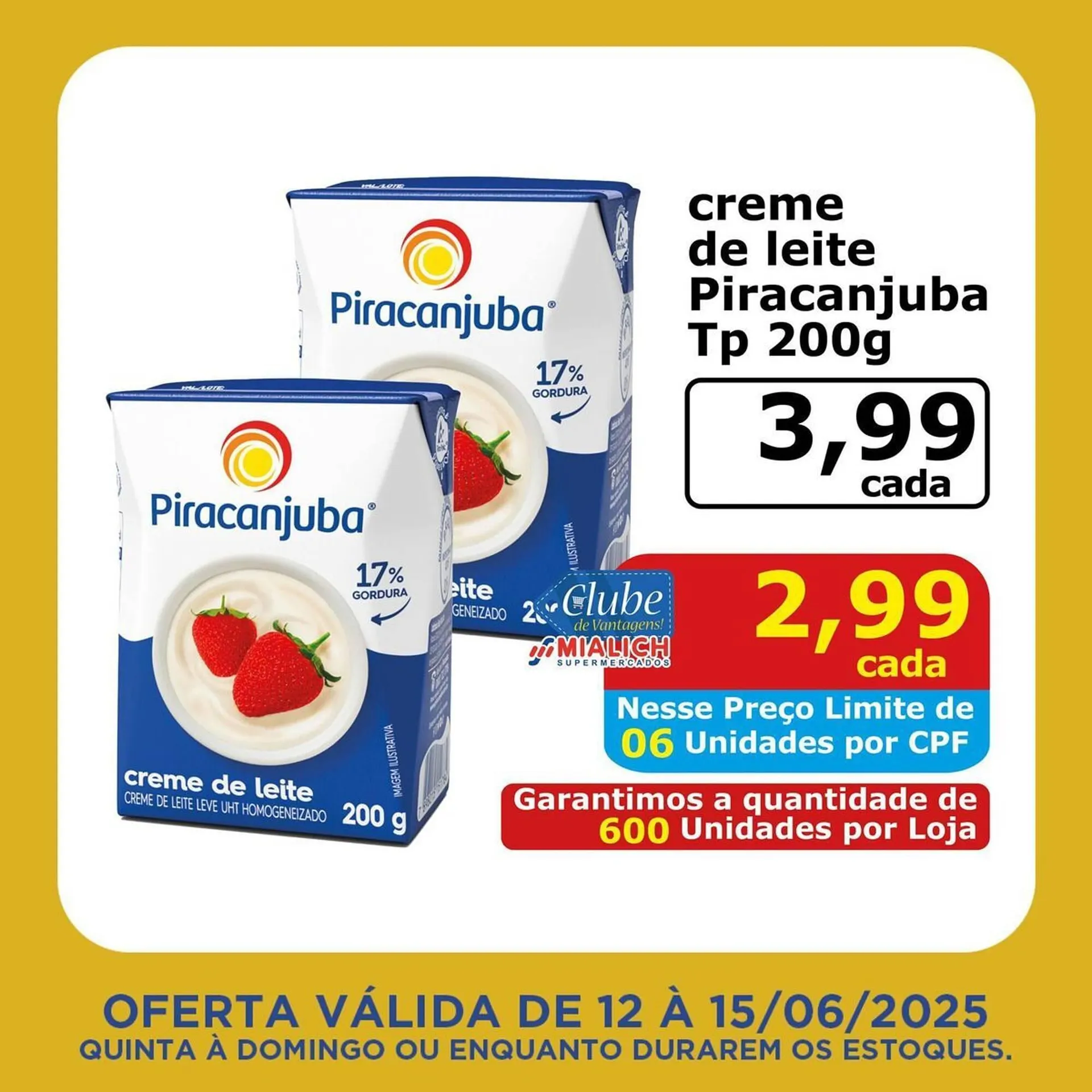 Encarte de Catálogo Mialich Supermercados 12 de junho até 15 de junho 2025 - Pagina 2