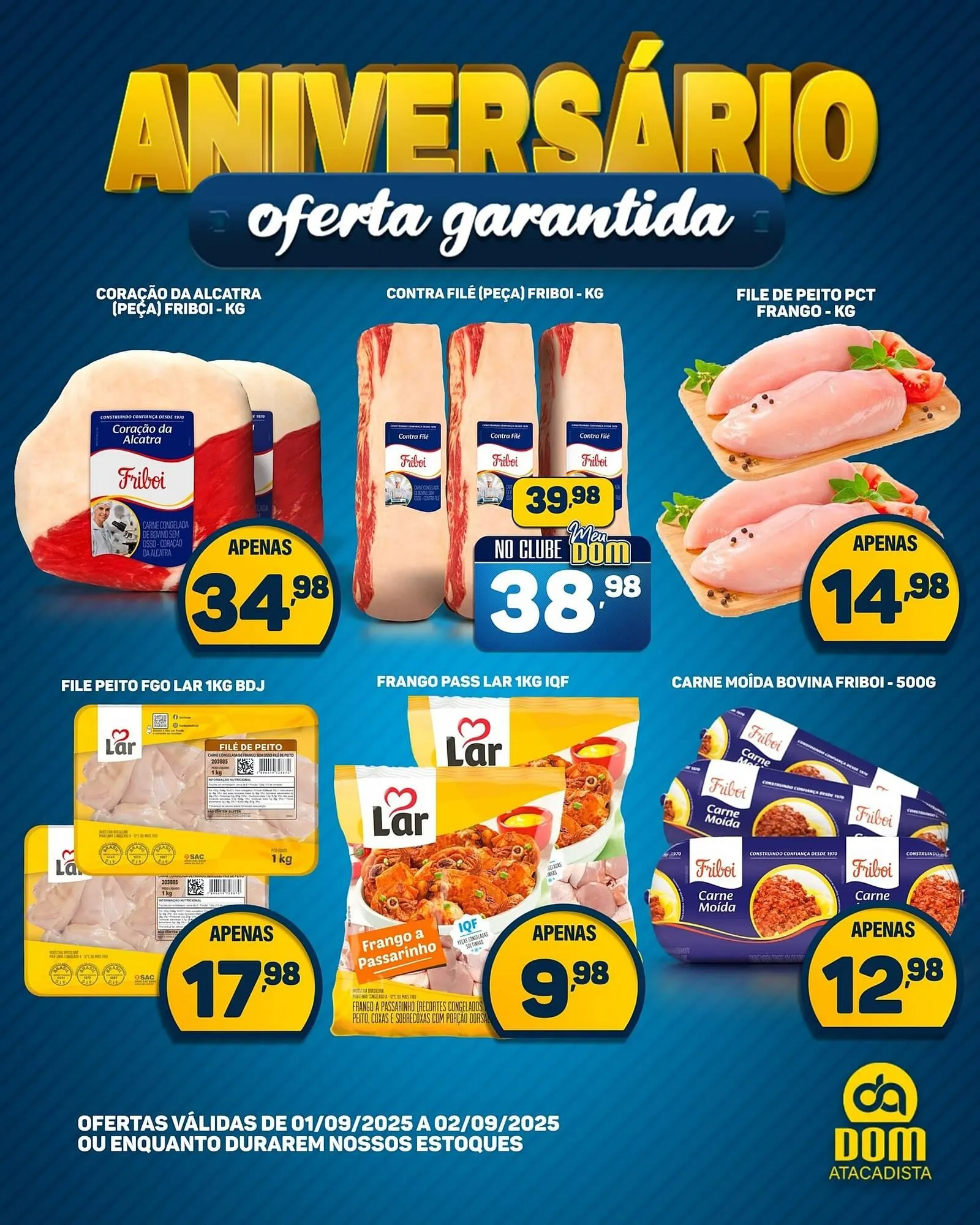 Encarte de encarte Dom Atacadista 1 de setembro até 2 de setembro 2025 - Pagina 1