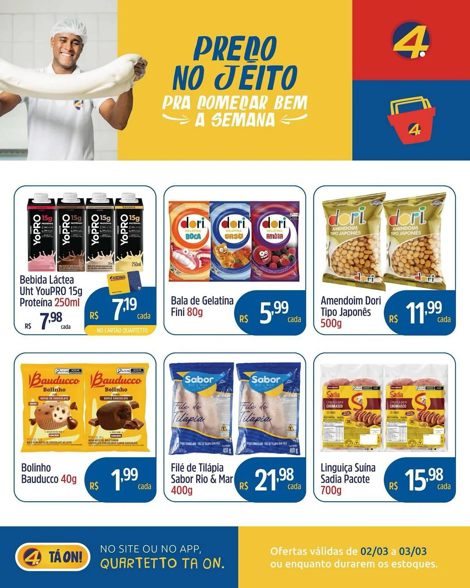 Encarte de Catálogo Quartetto Supermercados 2 de março até 3 de março 2026 - Pagina 4