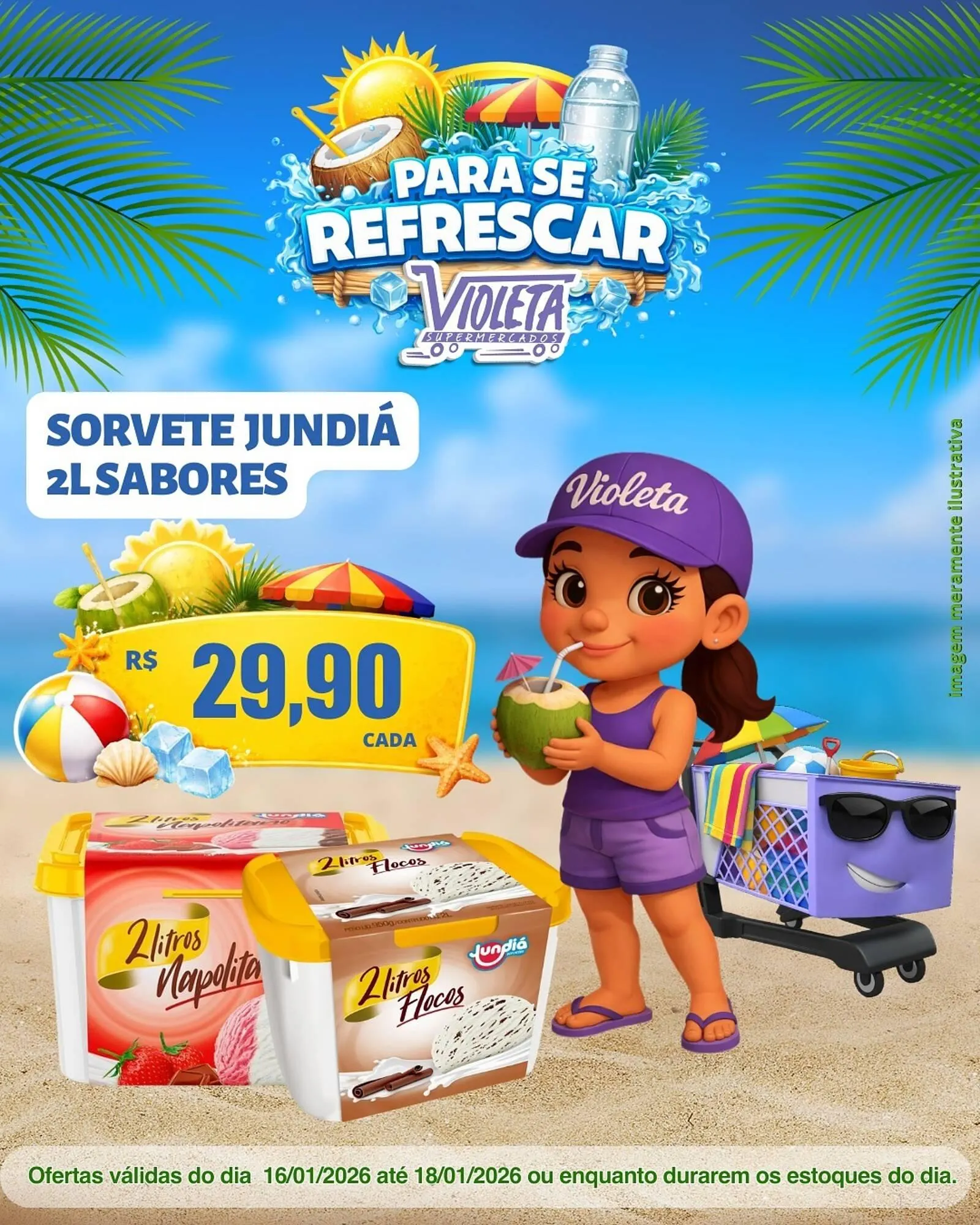 Encarte de Catálogo Violeta Supermercados 16 de janeiro até 18 de janeiro 2026 - Pagina 1
