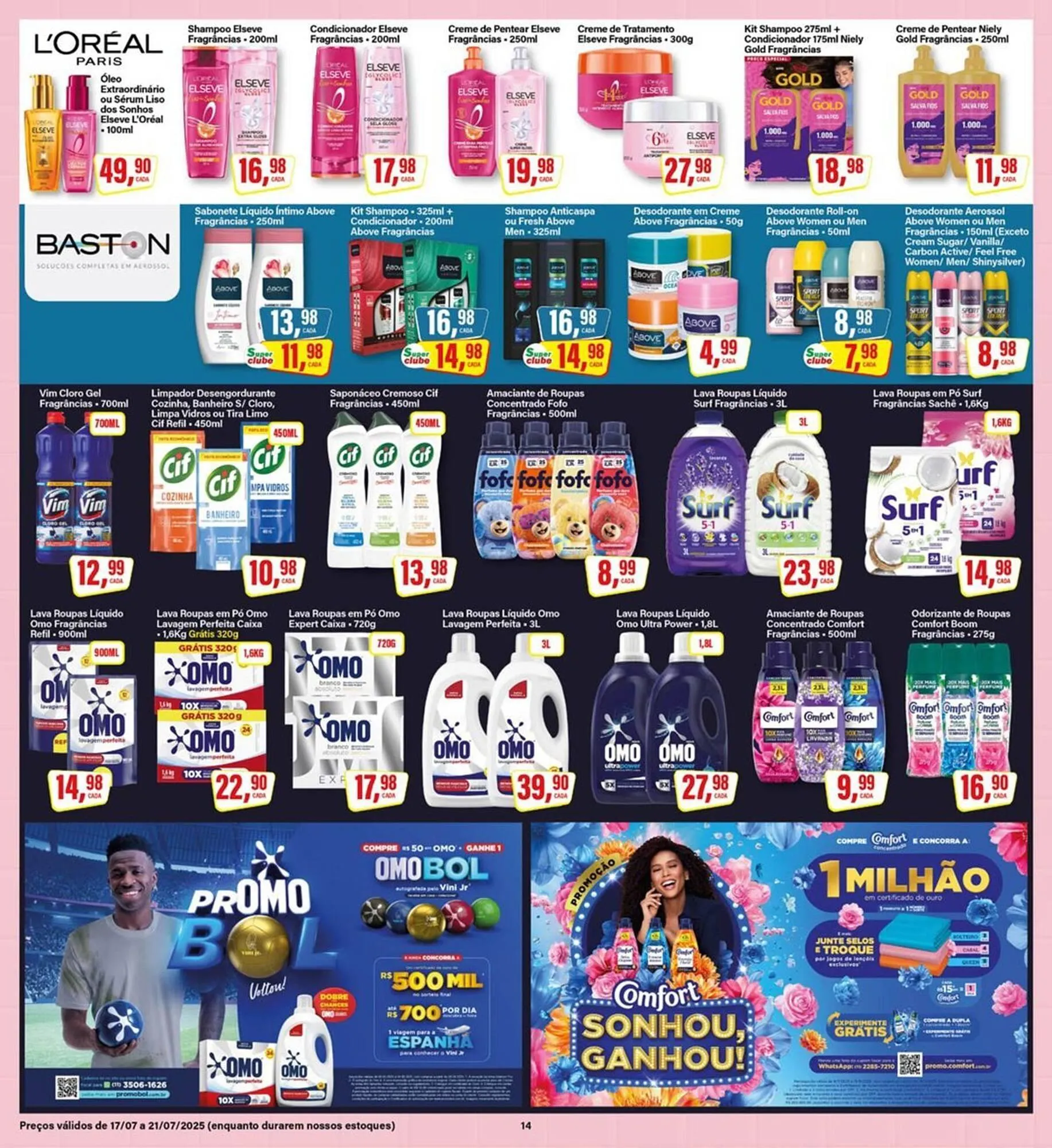 Encarte de Catálogo Rede Supermarket 17 de julho até 21 de julho 2025 - Pagina 14