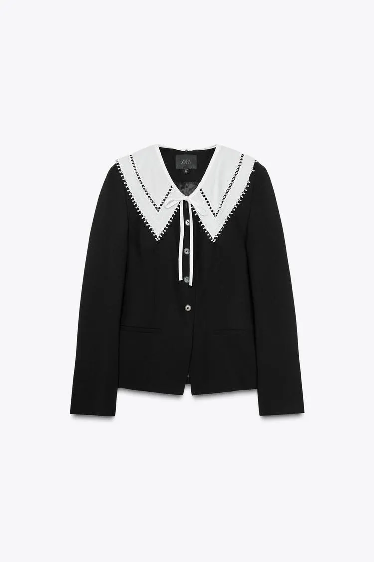 BLAZER GOLA REMOVÍVEL CONTRASTE