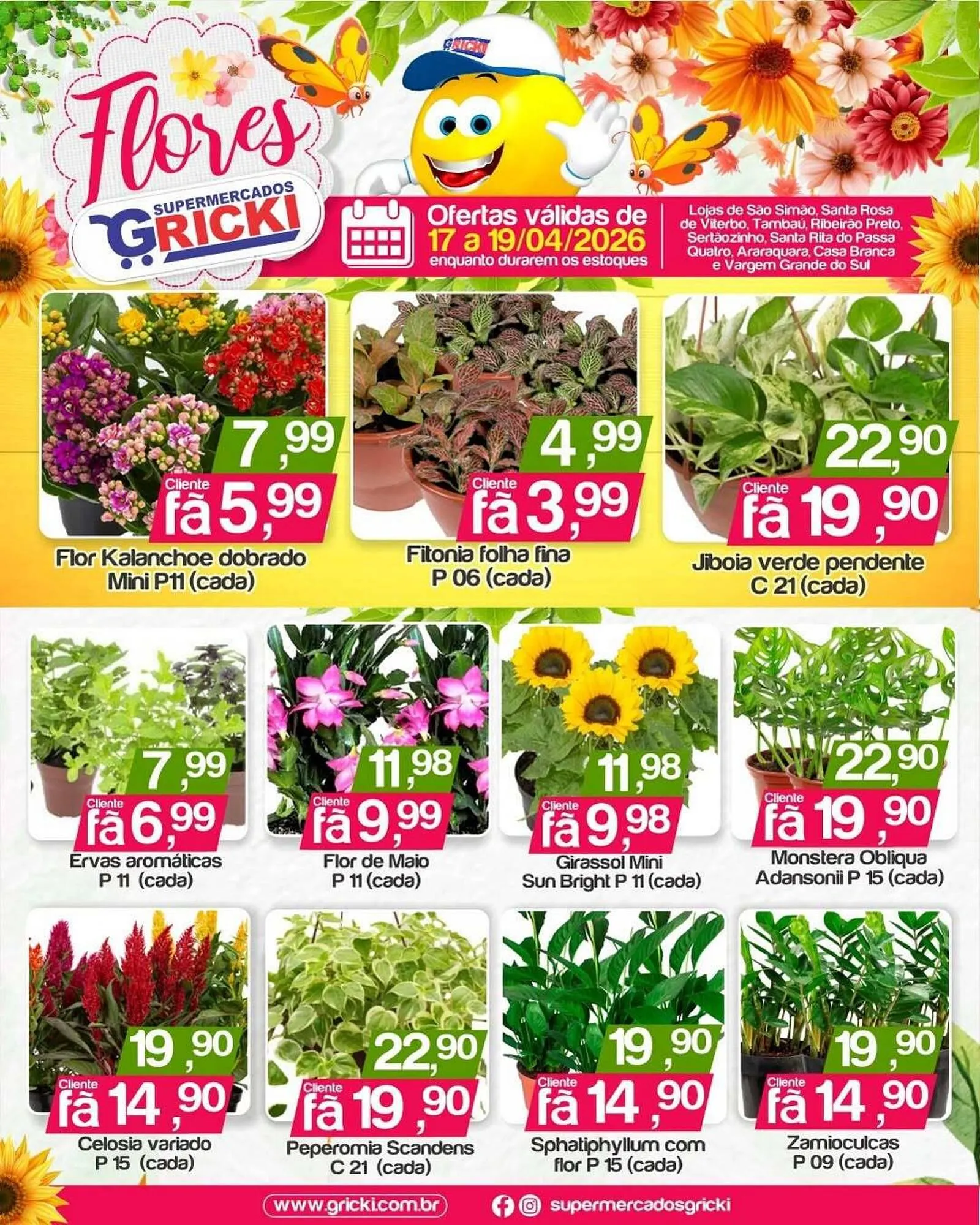 Encarte de Catálogo Supermercados Gricki 17 de abril até 19 de abril 2026 - Pagina 1