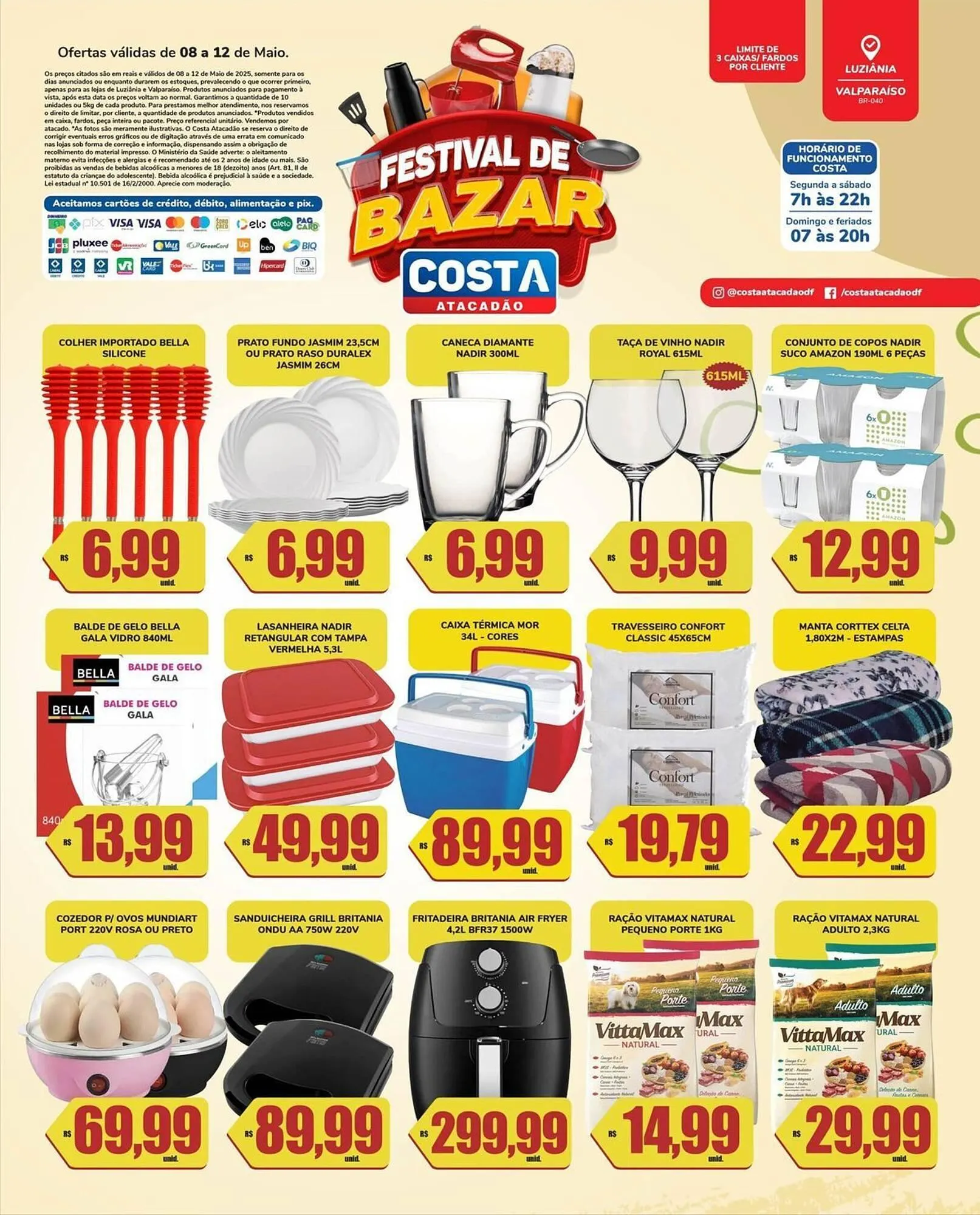 Encarte de Catálogo Costa Atacadão 9 de maio até 12 de maio 2025 - Pagina 1