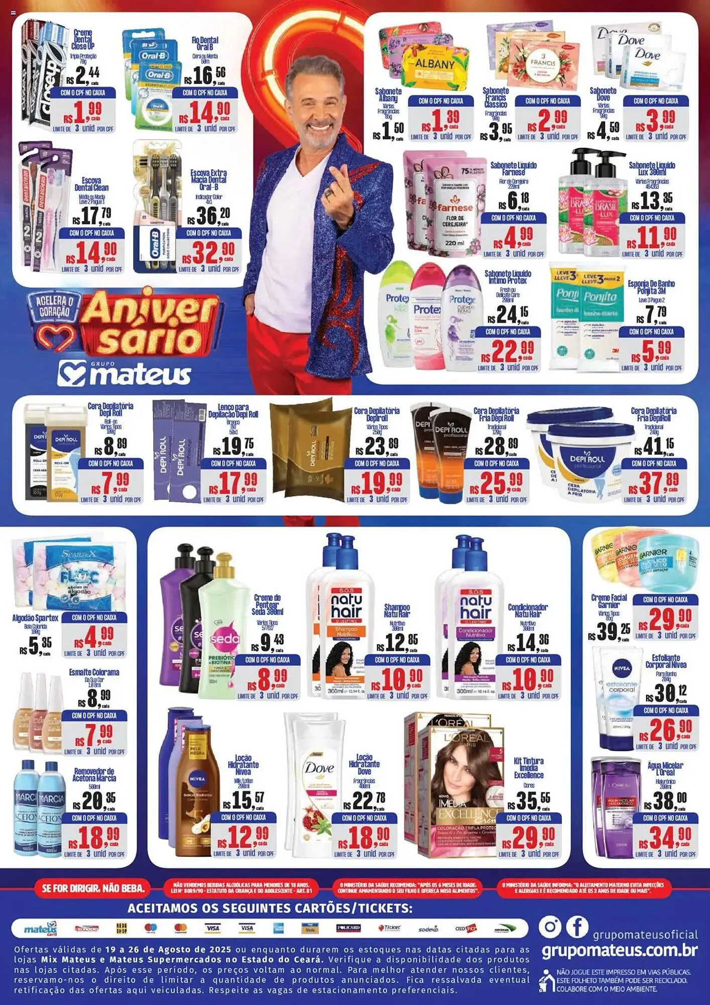 Encarte de Catálogo Supermercados Mateus 19 de agosto até 26 de agosto 2025 - Pagina 3