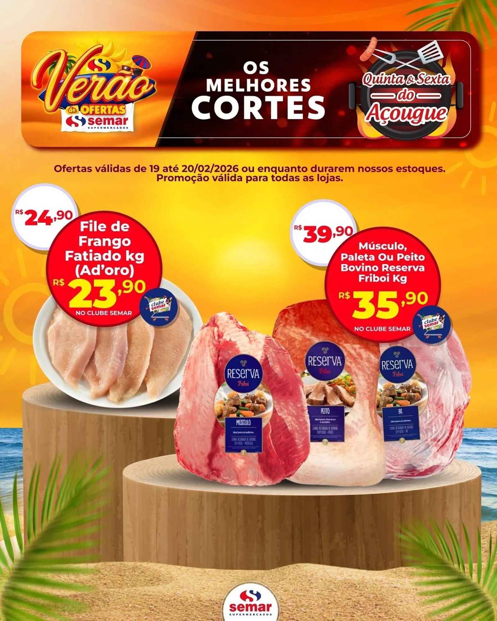 Encarte de Folheto Semar Supermercado 19 de fevereiro até 20 de fevereiro 2026 - Pagina 2