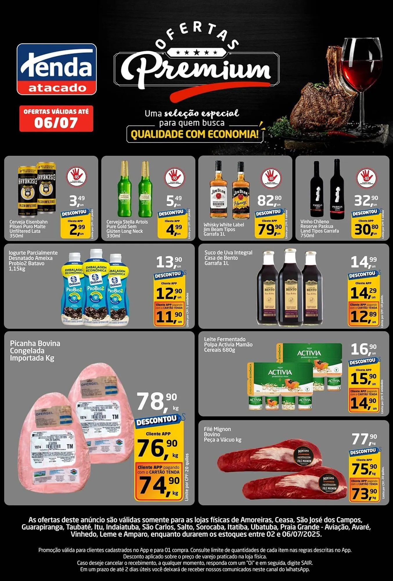 Encarte de Catálogo Tenda Atacado 2 de julho até 6 de julho 2025 - Pagina 1