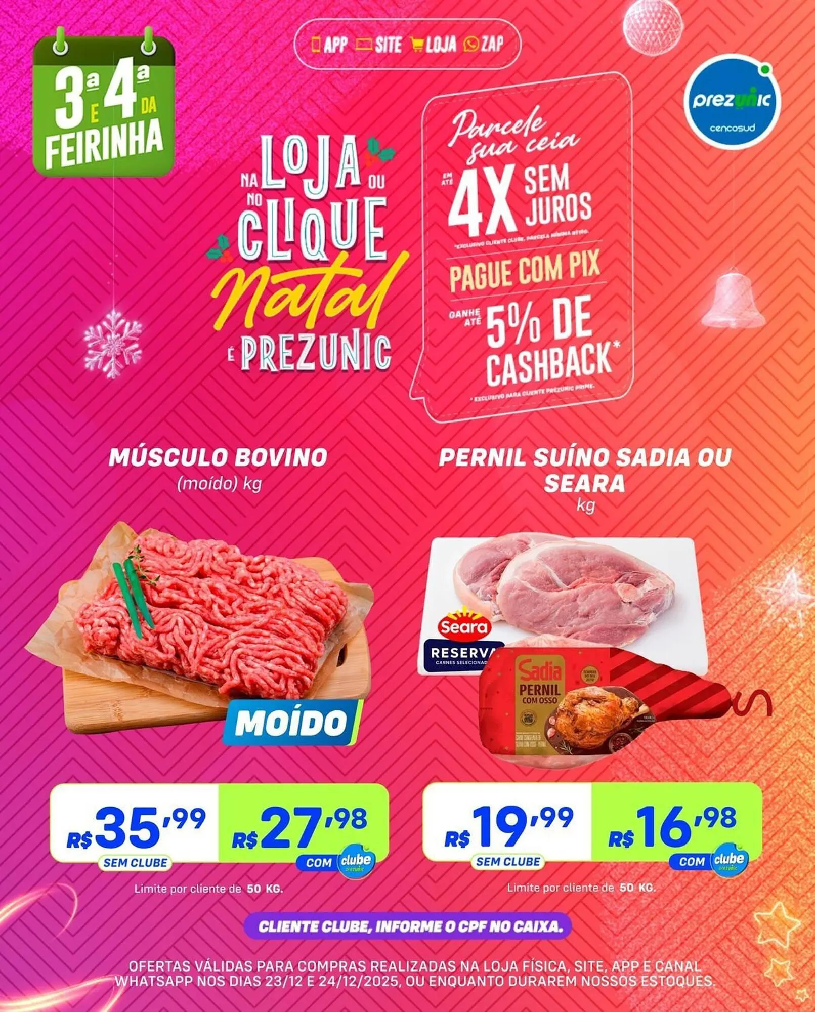 Encarte de Encarte Prezunic 23 de dezembro até 24 de dezembro 2025 - Pagina 1