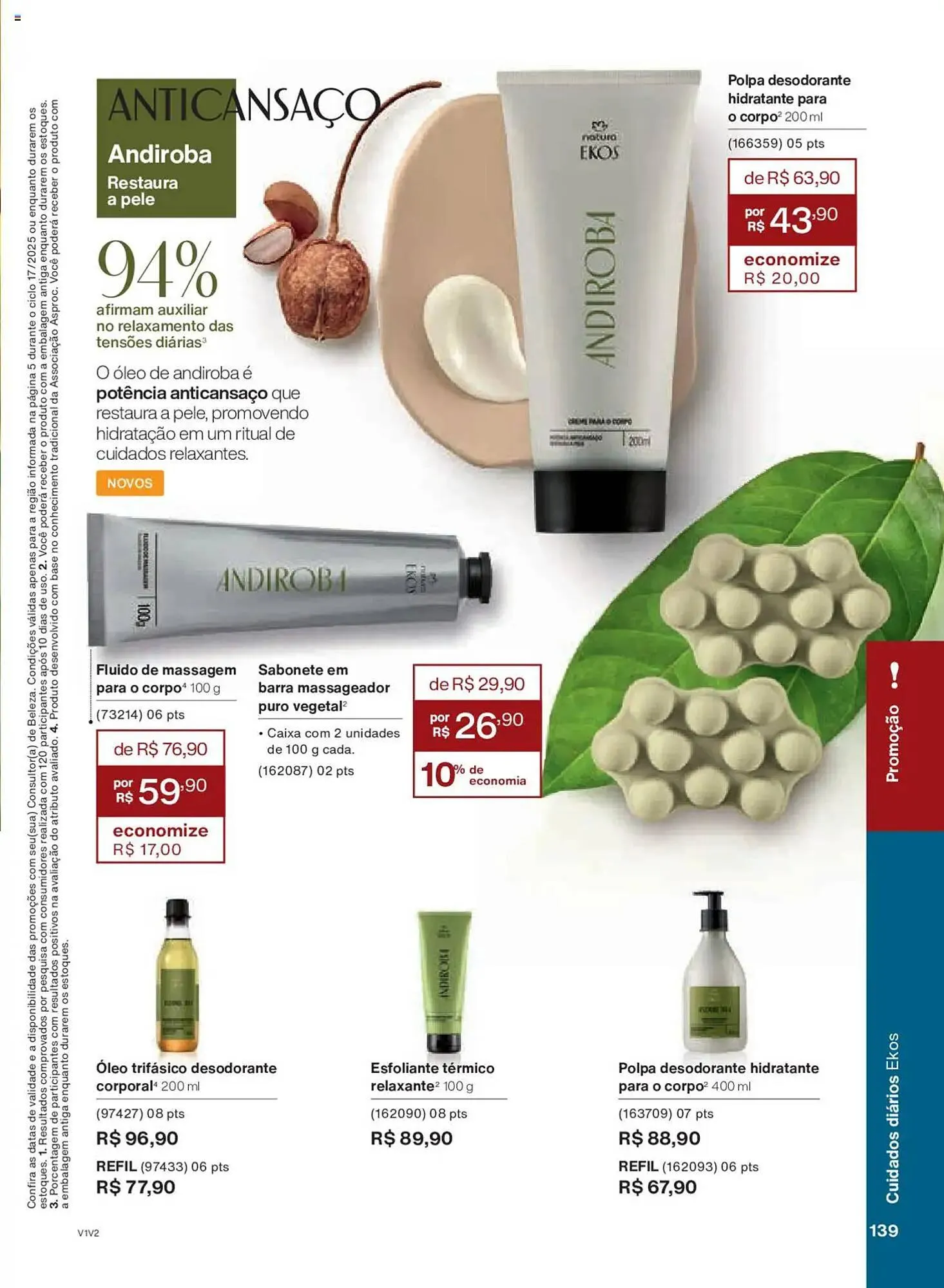Encarte de Catálogo Natura 14 de outubro até 4 de novembro 2025 - Pagina 139