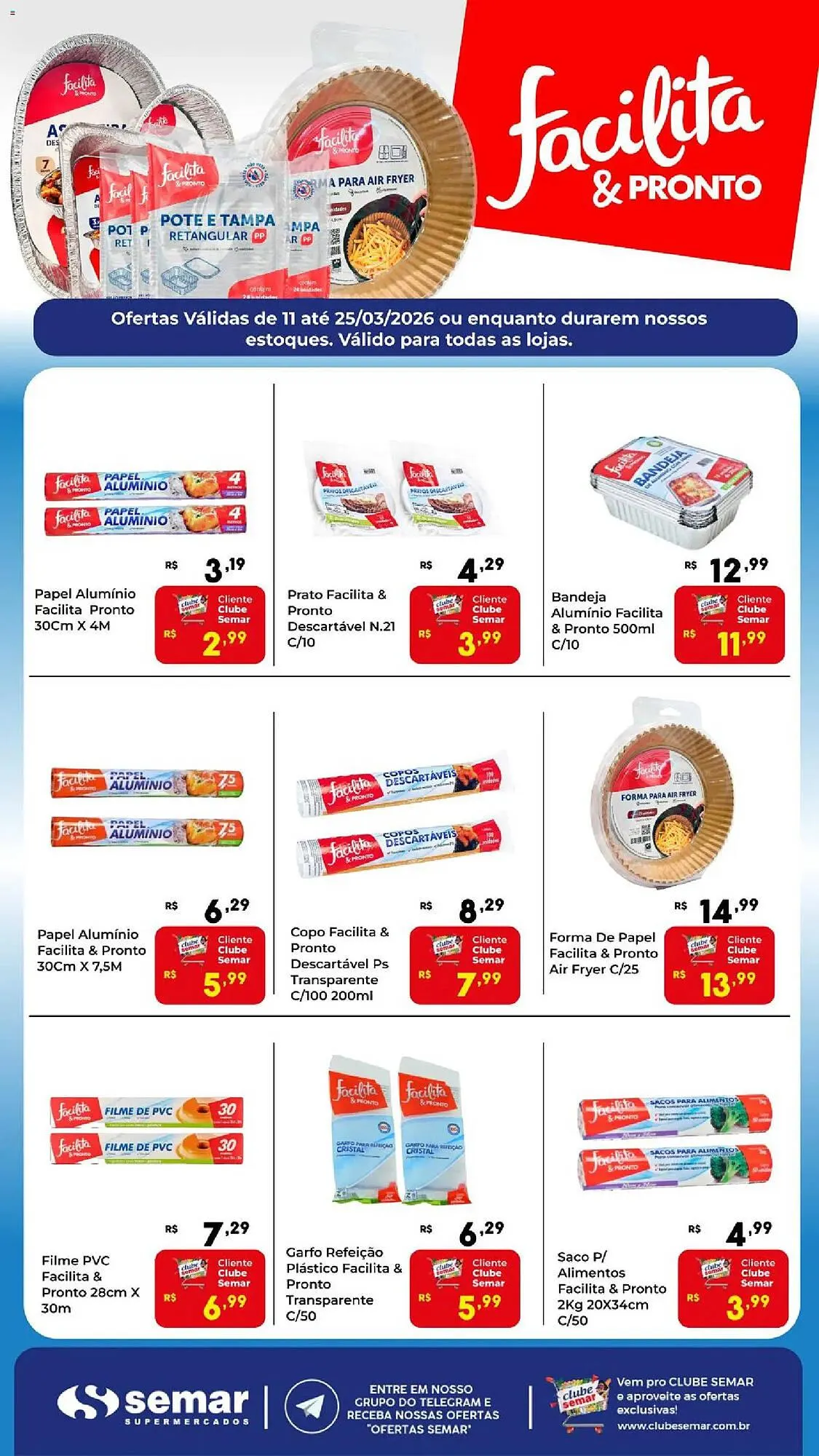 Encarte de Folheto Semar Supermercado 11 de março até 25 de março 2026 - Pagina 1