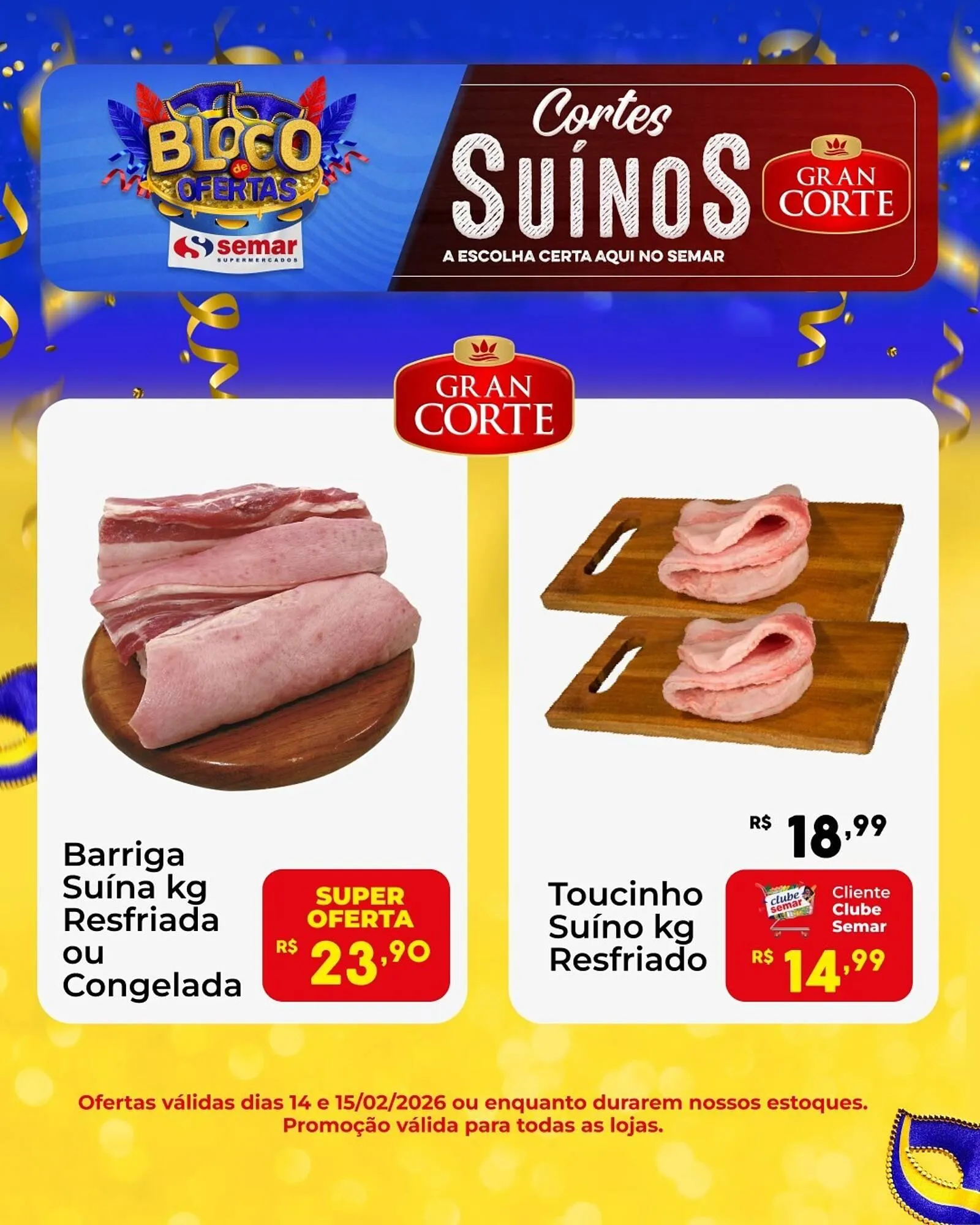 Encarte de Folheto Semar Supermercado 14 de fevereiro até 15 de fevereiro 2026 - Pagina 2